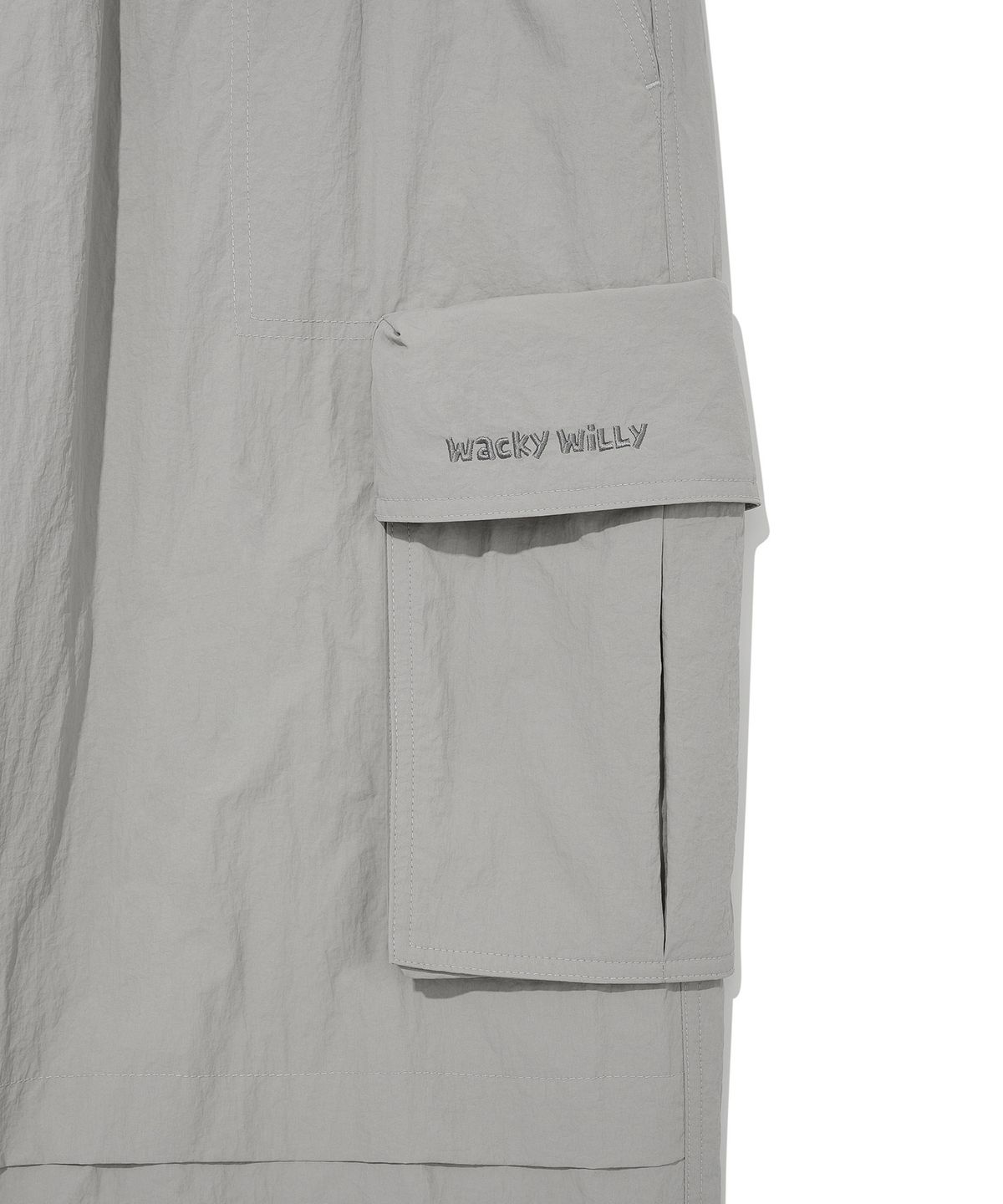 와키윌리(WACKY WILLY) 윈터 파라슈트 카고 팬츠 그레이