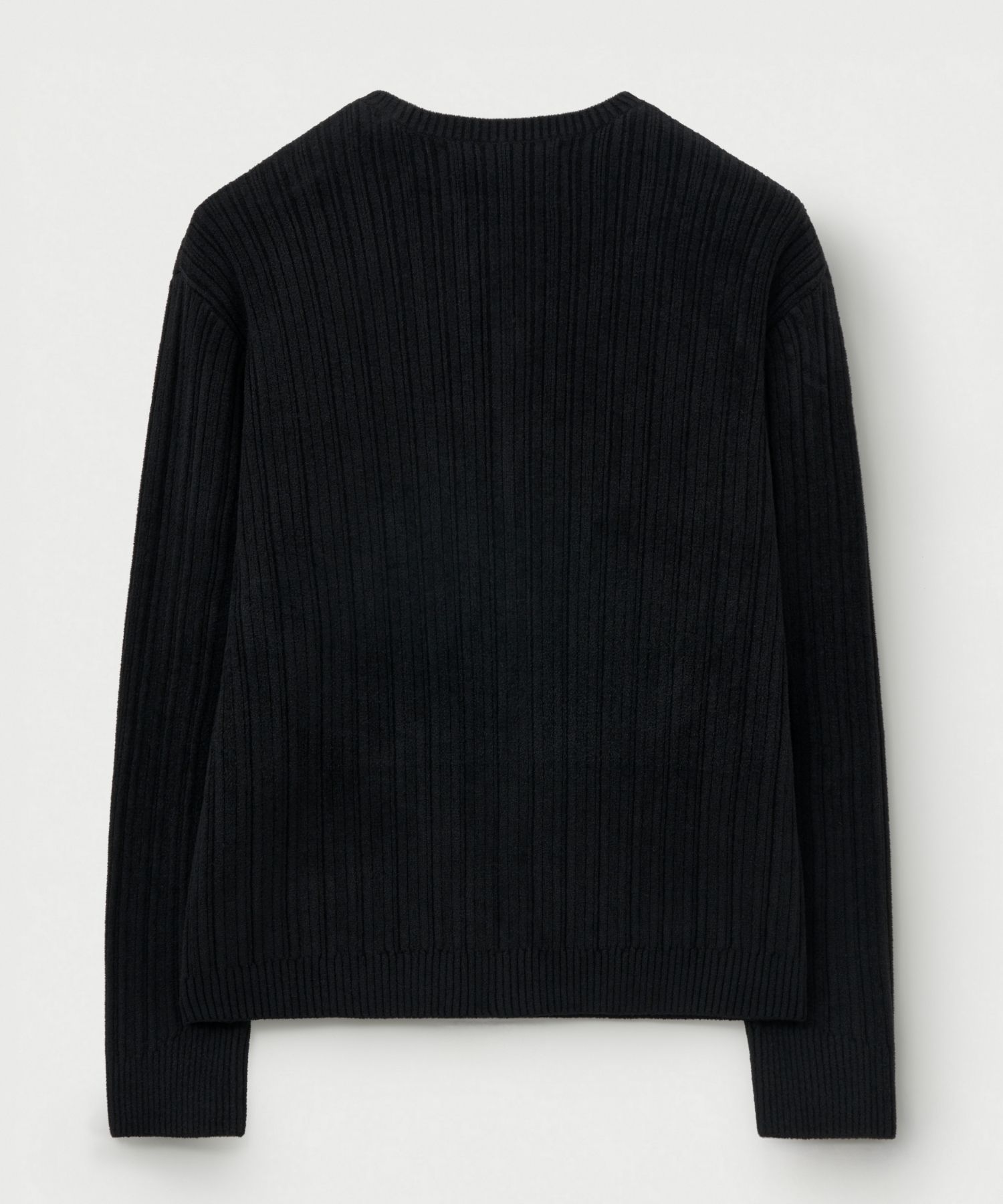 SATUR Basic Crew Neck Fine Cardigan ブラック ☆関税/送料込☆Satur☆Loren Basic Crew Neck Fine Cardigan (SATUR