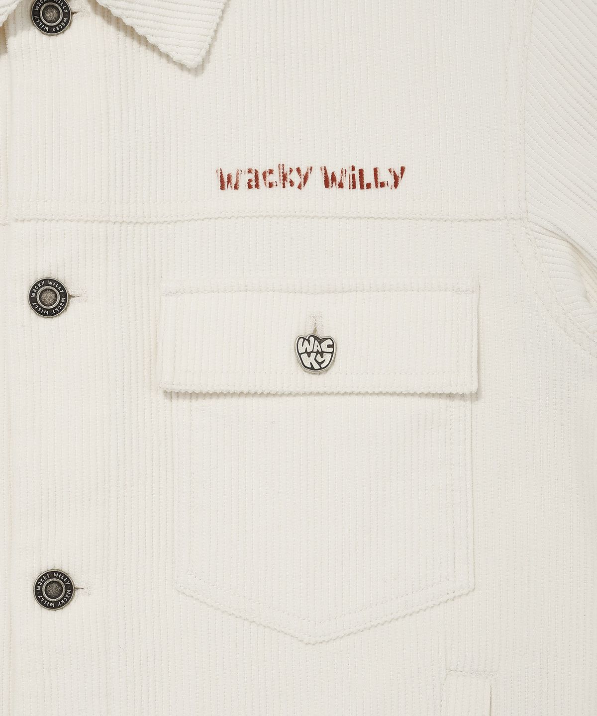 와키윌리(WACKY WILLY) 코듀로이 트러커 크림
