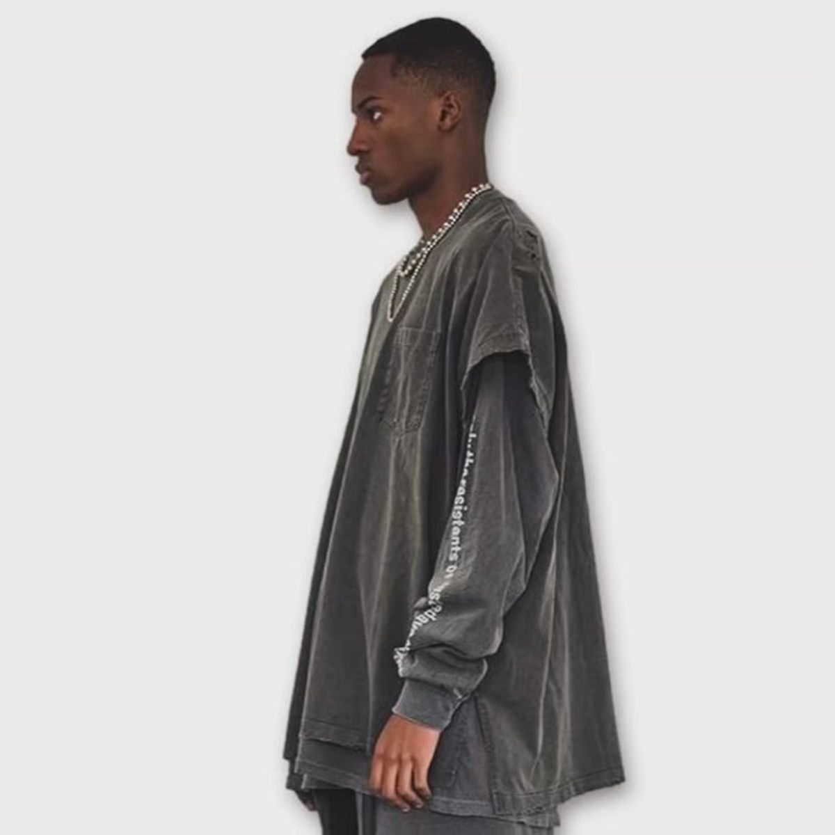 마이너스(MINUS) Pocket TunicWith Damaged(STAIN)