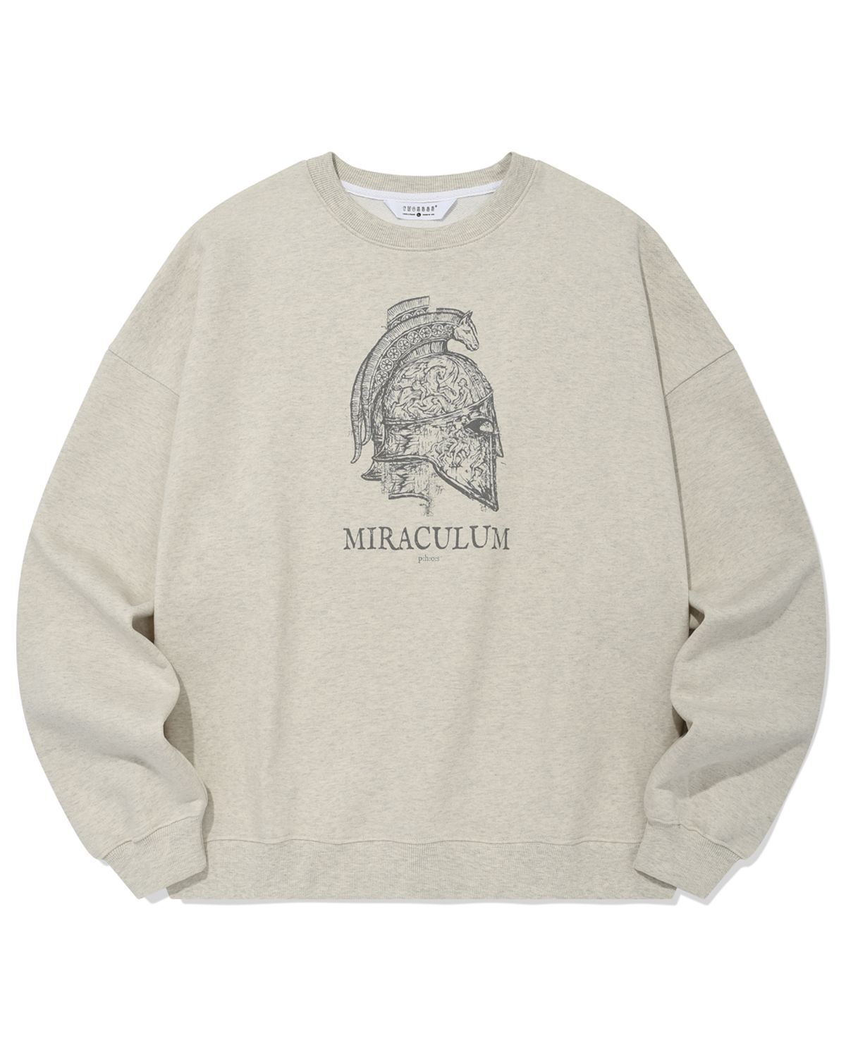 포스333(PHOS333) Miraculum Bascinet Sweatshirt/Oatmeal