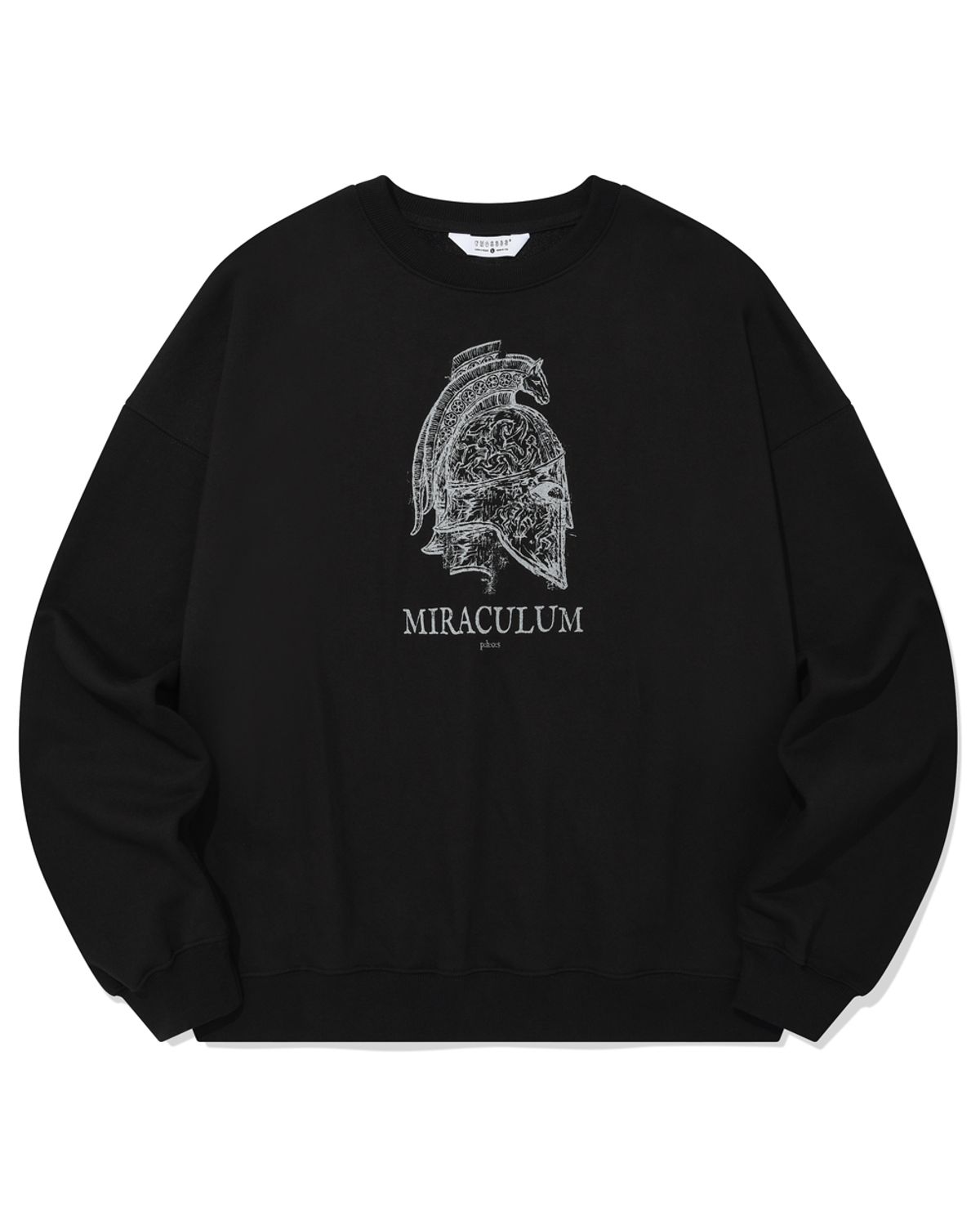 포스333(PHOS333) Miraculum Bascinet Sweatshirt/Black