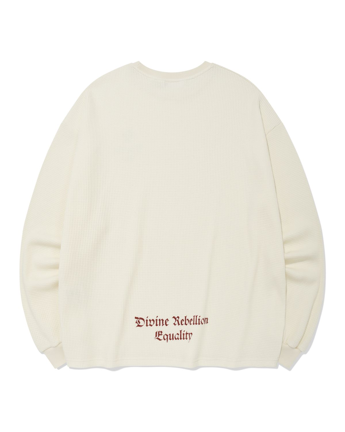 포스333(PHOS333) Divine Waffle Long Sleeved/Cream