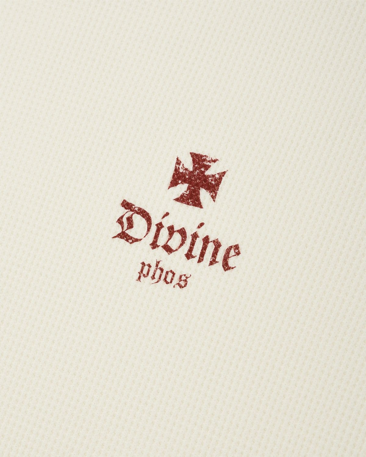 포스333(PHOS333) Divine Waffle Long Sleeved/Cream