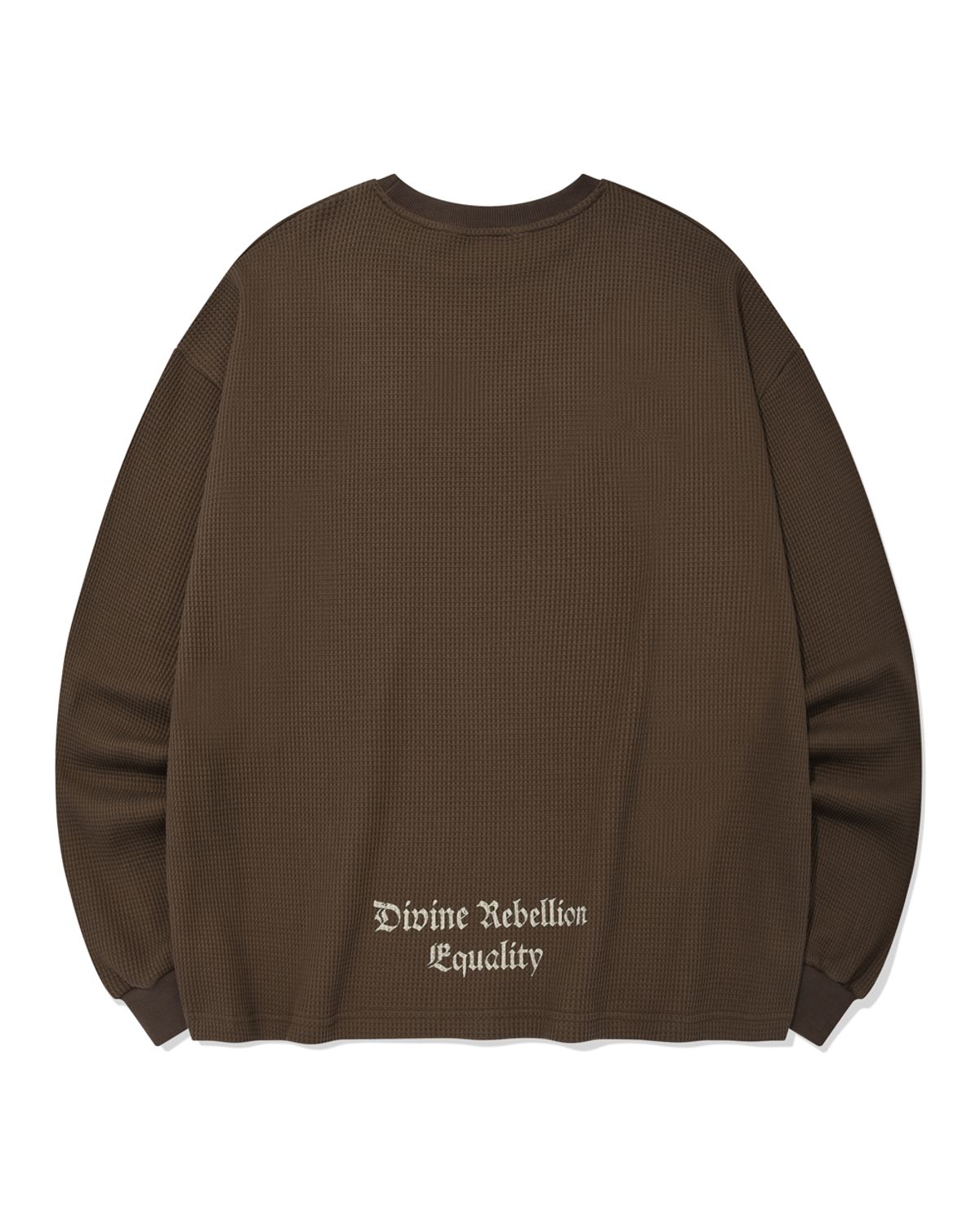 포스333(PHOS333) Divine Waffle Long Sleeved/Dark Brown