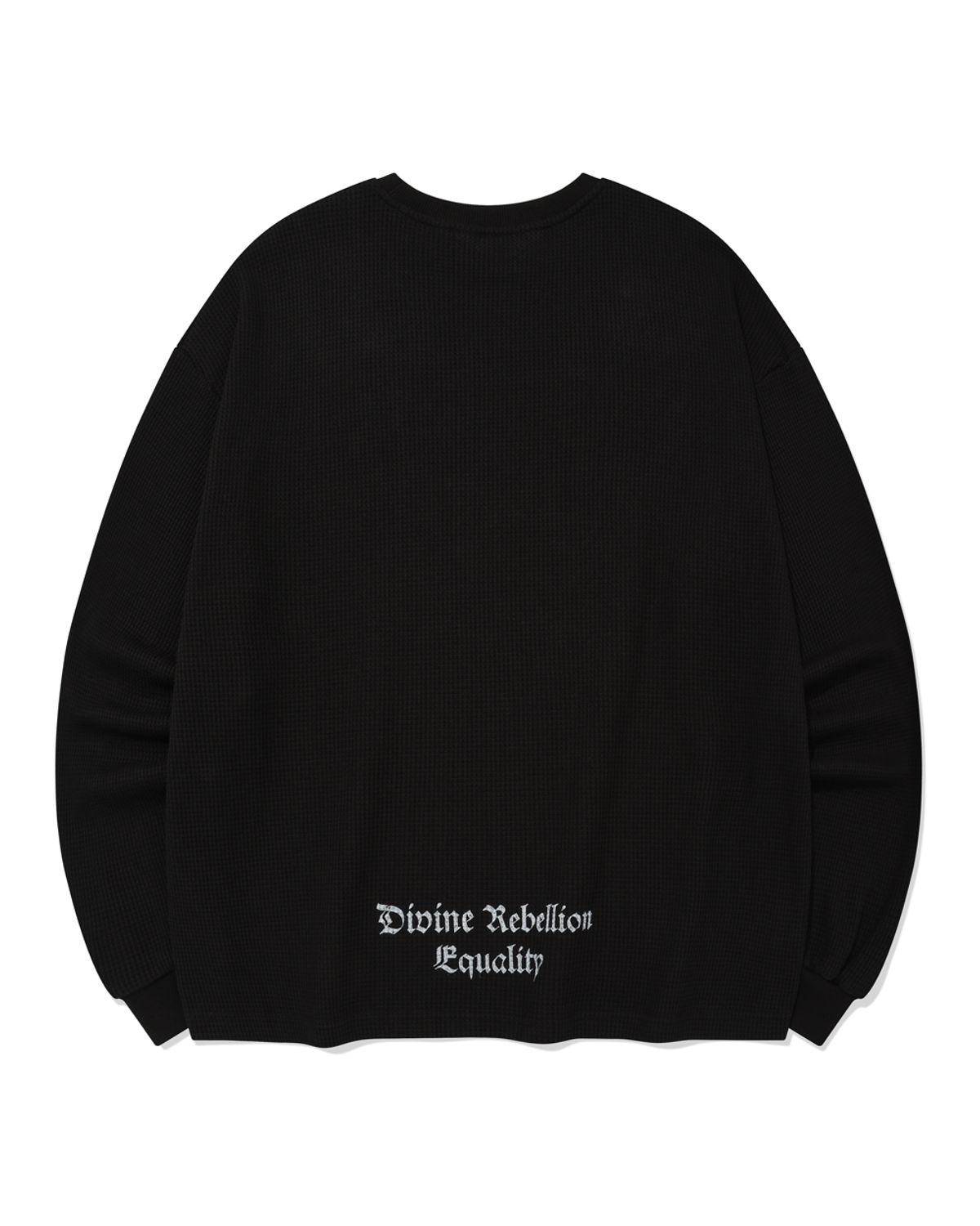 포스333(PHOS333) Divine Waffle Long Sleeved/Black