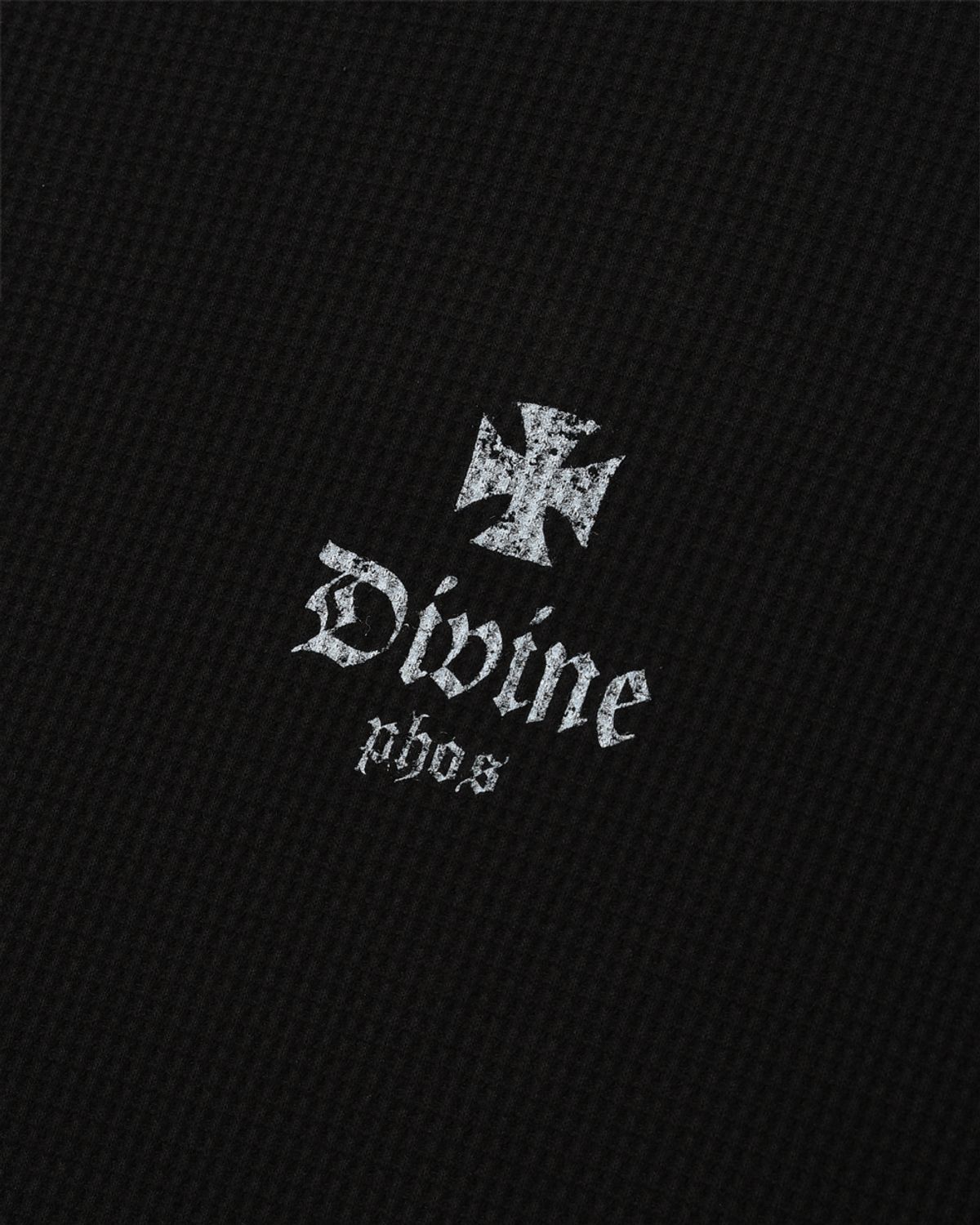 포스333(PHOS333) Divine Waffle Long Sleeved/Black