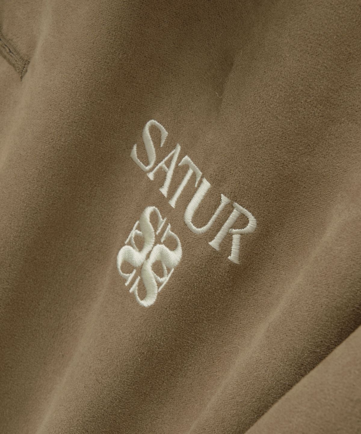 세터(SATUR) 테오 폭스 스웨이드 숏 자켓 베이지
