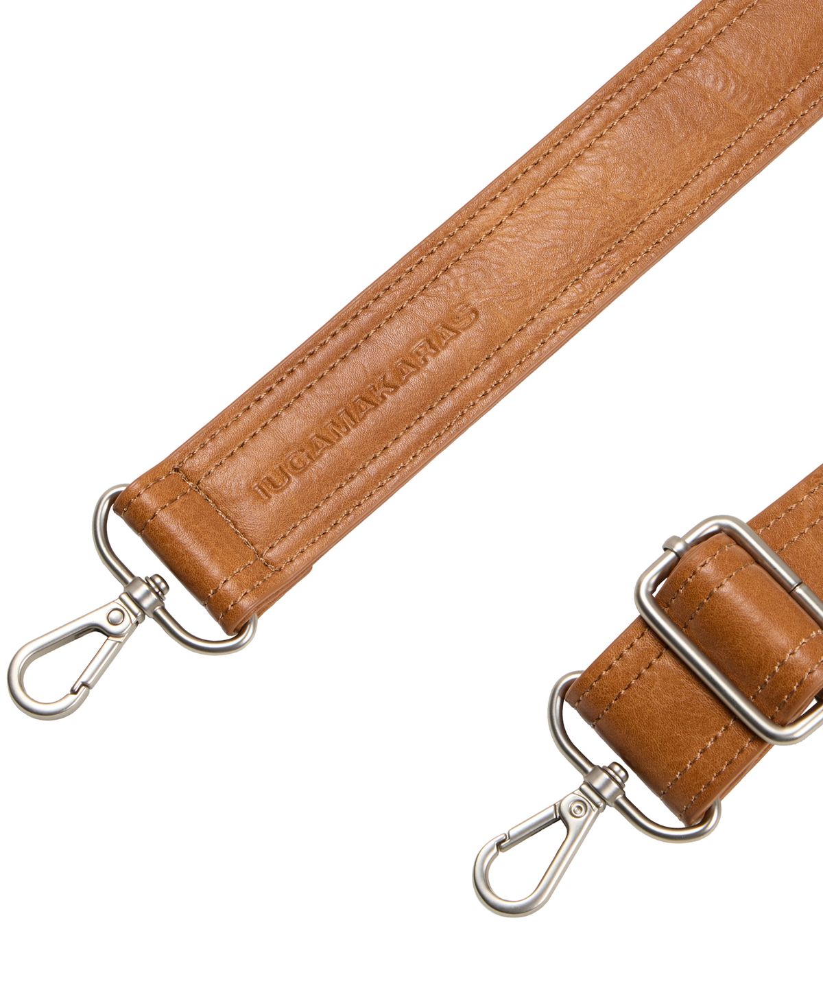 이우가마카라스(IUGAMAKARAS) Studded Suede Shoulder Bag (Camel)