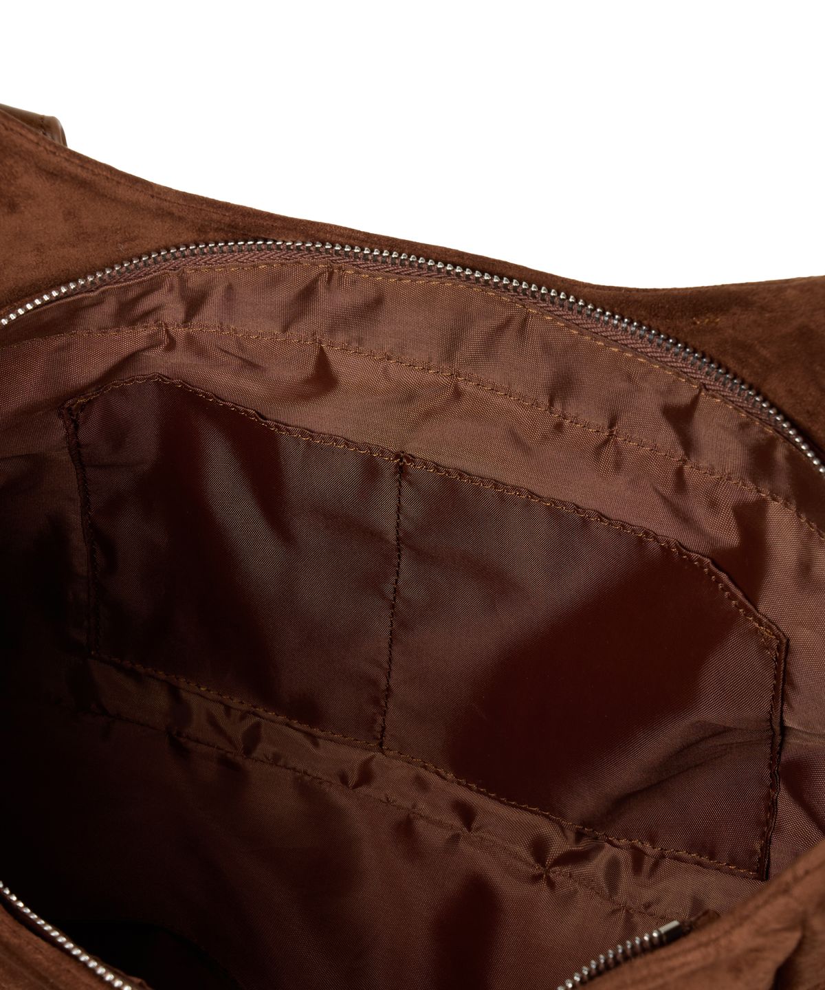 이우가마카라스(IUGAMAKARAS) Studded Suede Shoulder Bag (Brown)