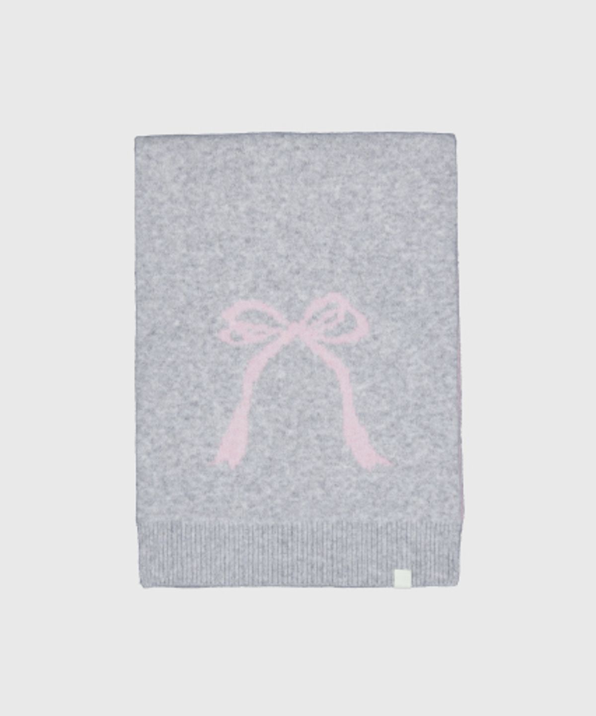 래니래니(RENNYRENNIE) RIBBON MUFFLER - 리본 머플러 [ LIGHT GRAY_M006LG]