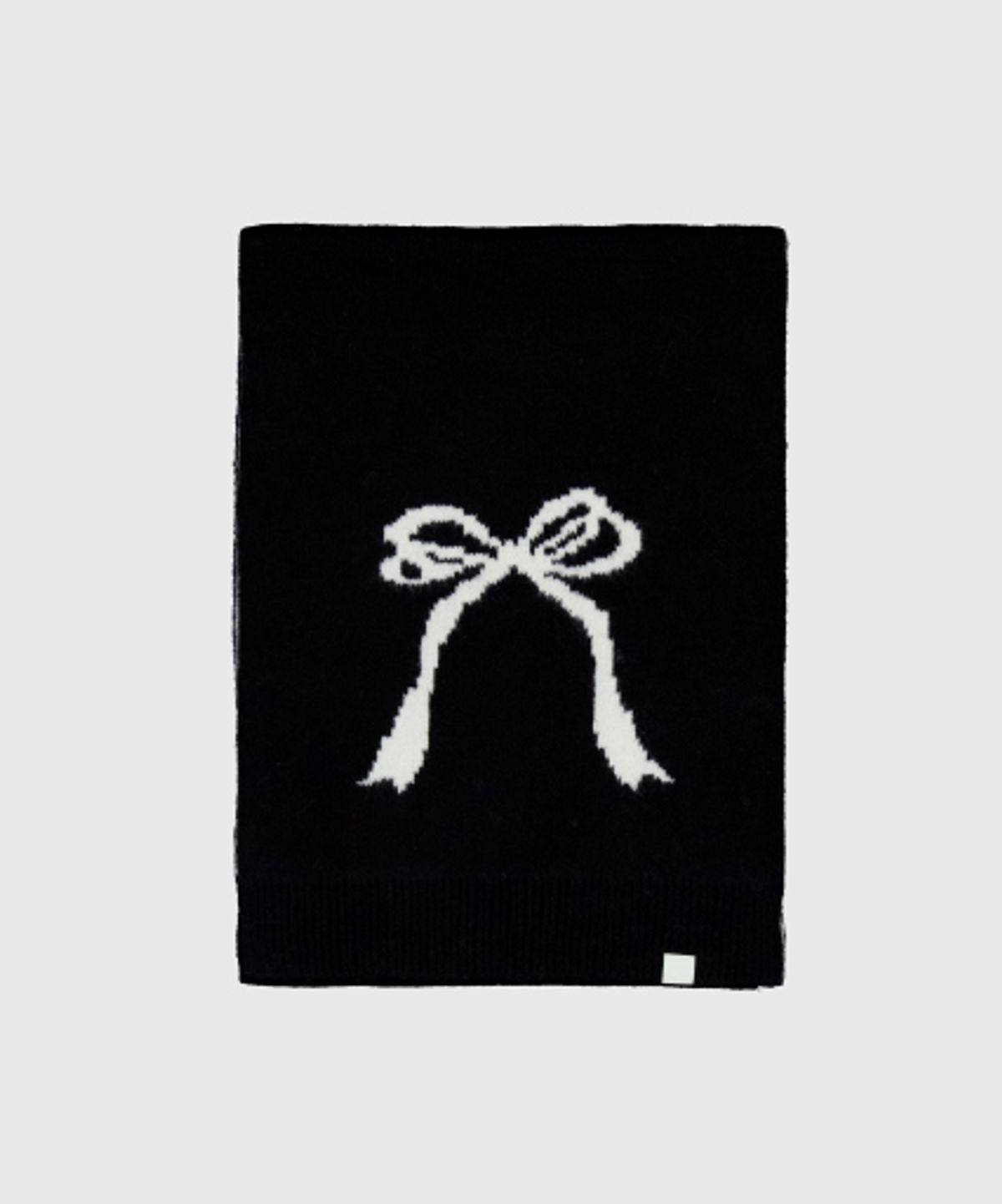 래니래니(RENNYRENNIE) RIBBON MUFFLER - 리본 머플러[ NIGHT BLACK M006NB]