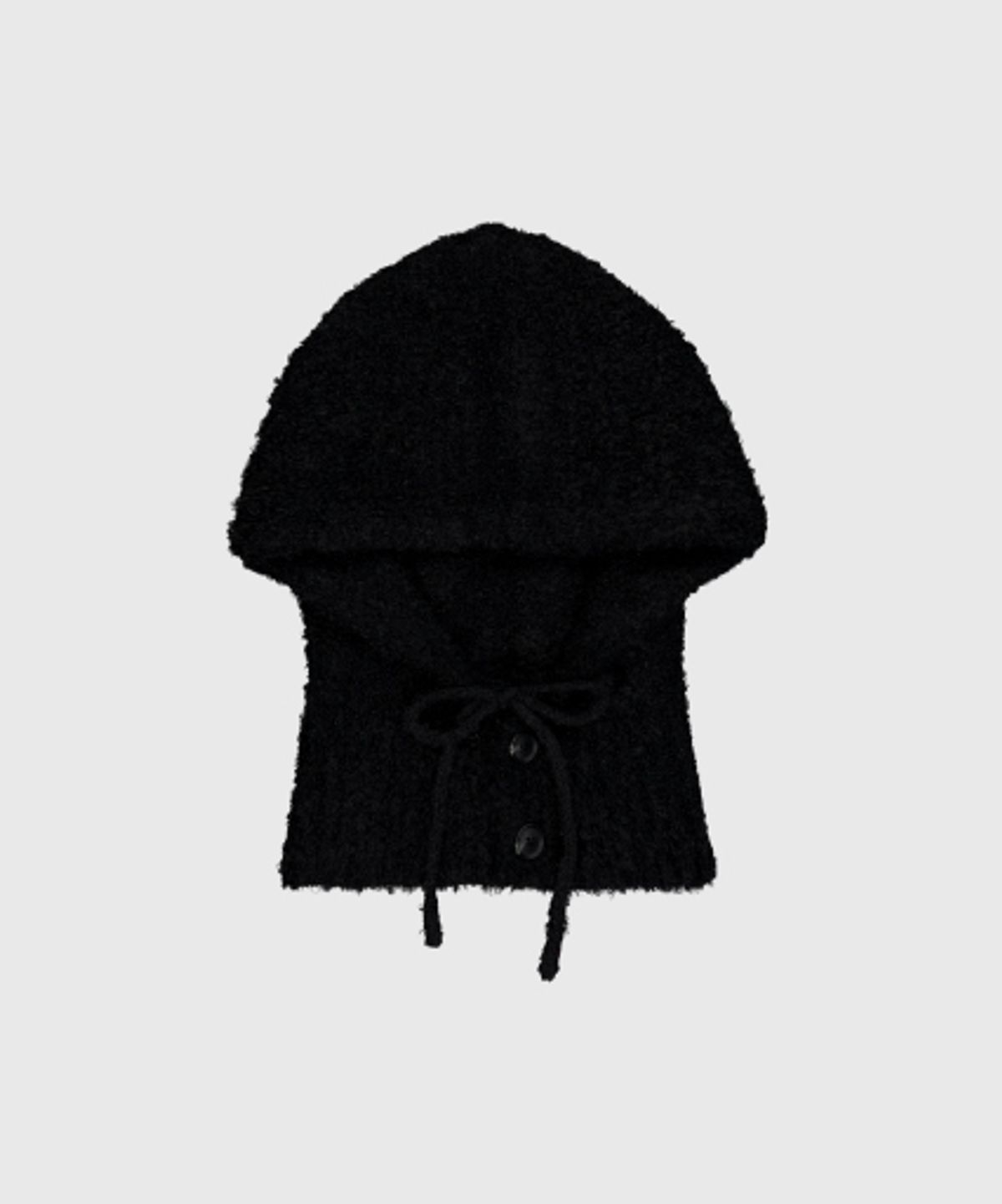 래니래니(RENNYRENNIE) FLUFFY PUPPY BALACLAVA - 플러피 퍼피 바라클라바 [NIGHT BLACK _B001NB]
