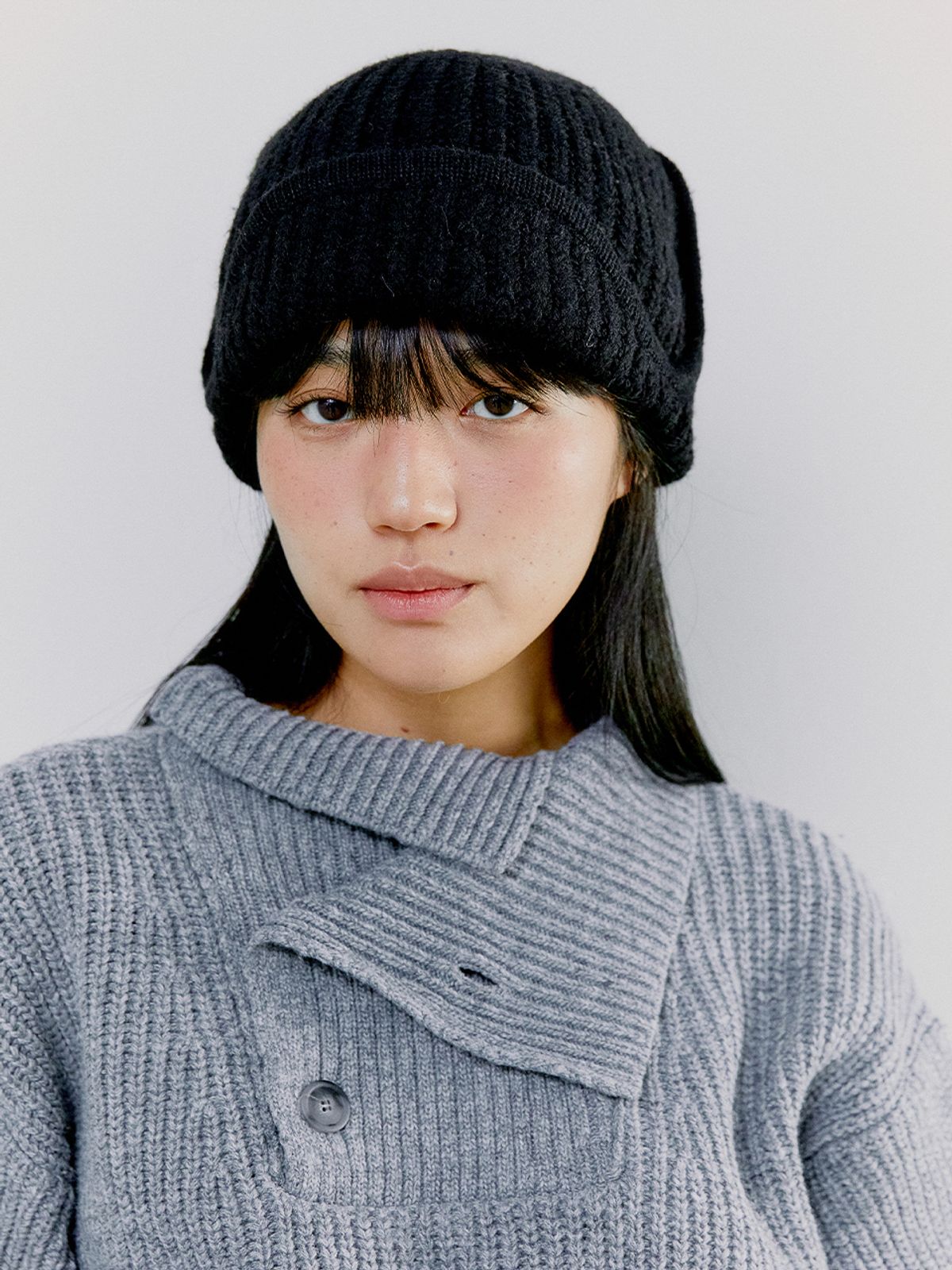 오피쉬(OAFISH) TWO-WAY EARFLAP BEANIE, BLACK