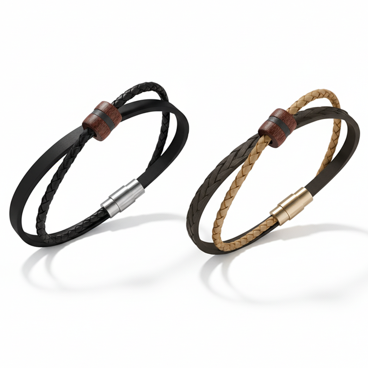 마크-4(MARK-4) LAYERED LEATHER (WOOD RONDELLE)