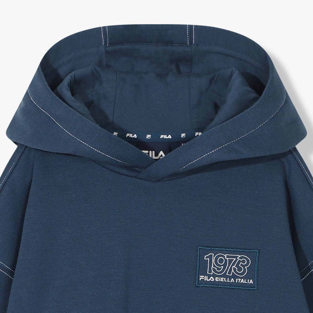 휠라 키즈(FILA KIDS) 스몰레터 후드 맨투맨