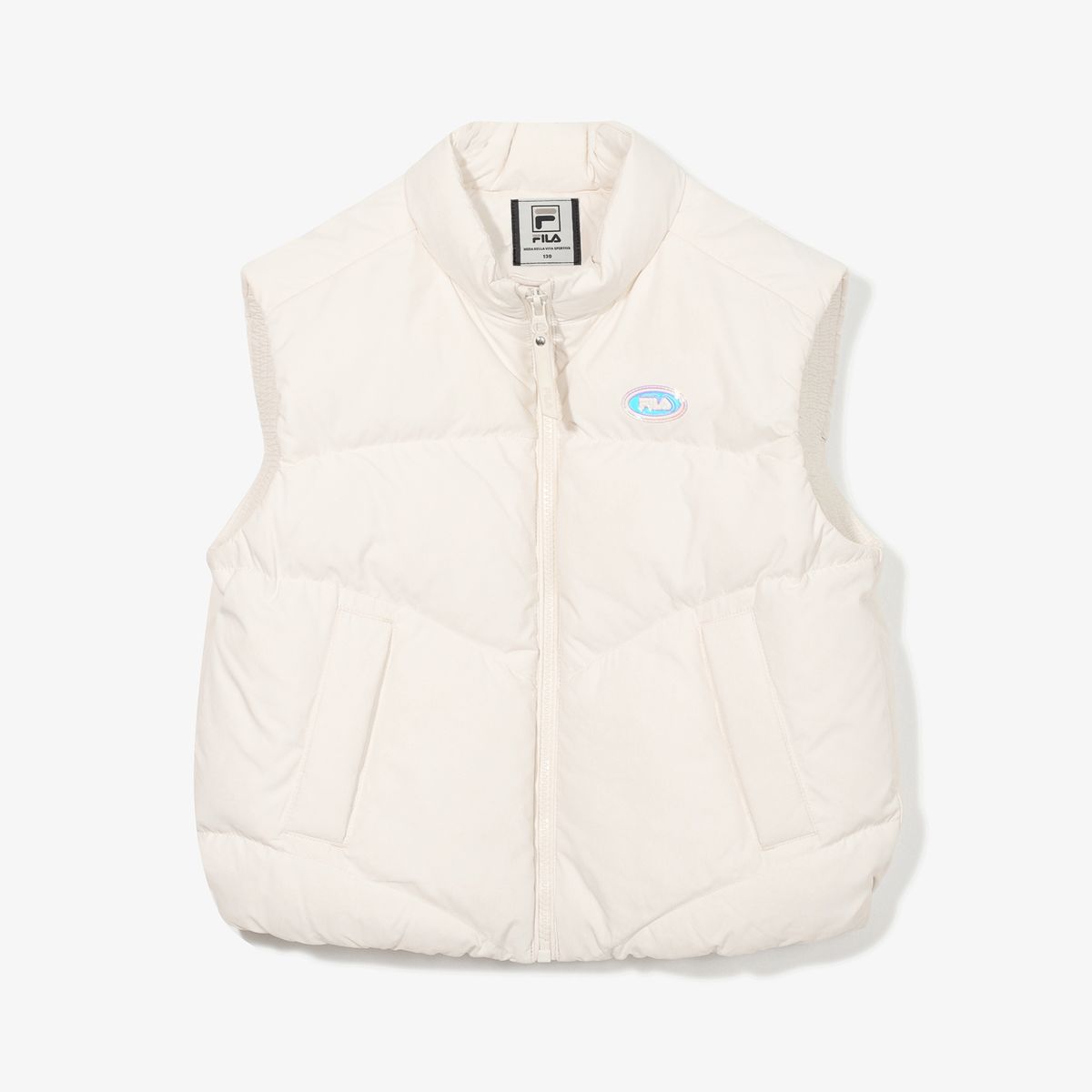 휠라 키즈(FILA KIDS) 여아 숏 패딩 조끼