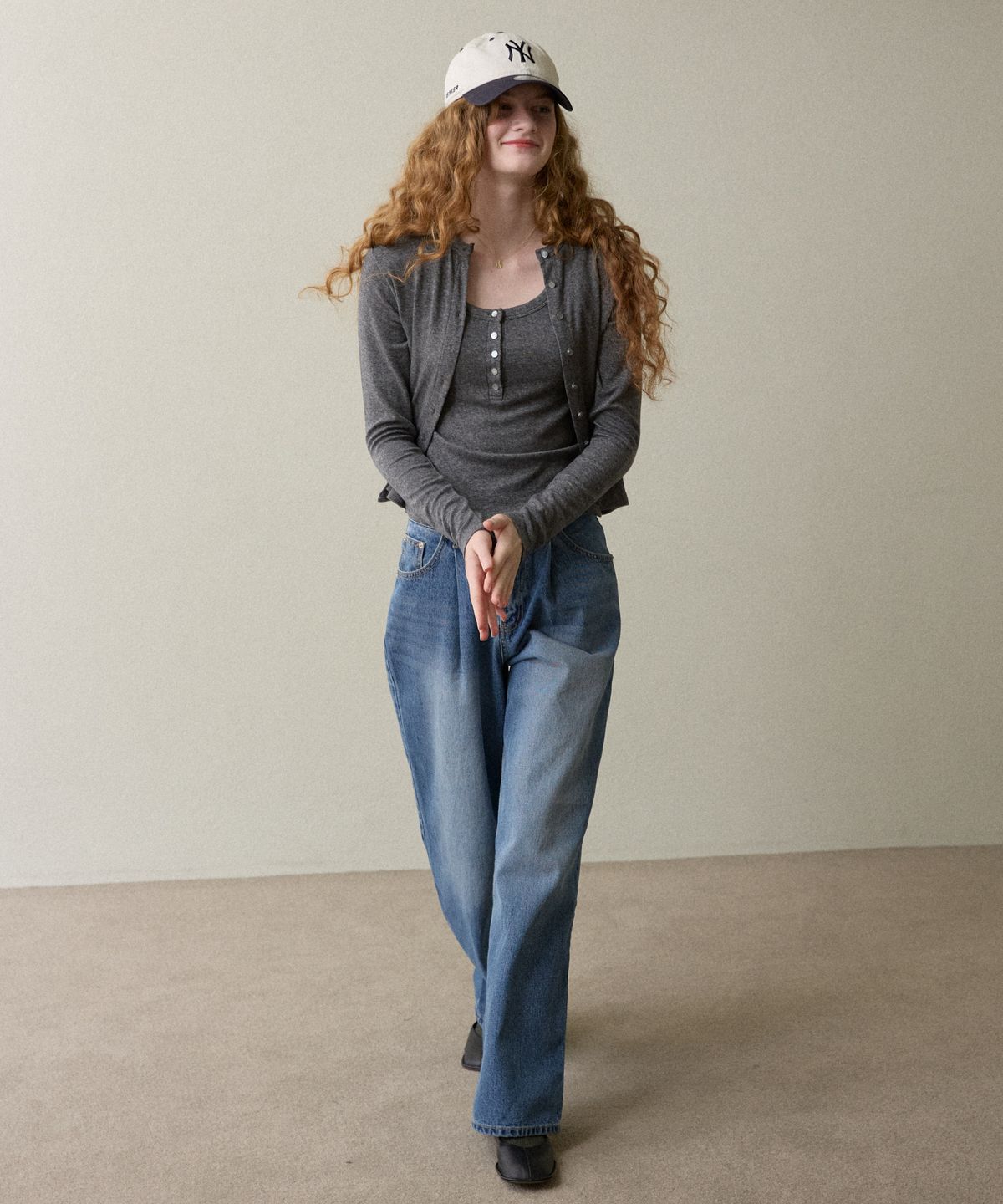 오픈도어스튜디오(OPENDOORSTUDIO) aw sleeve cardigan gray