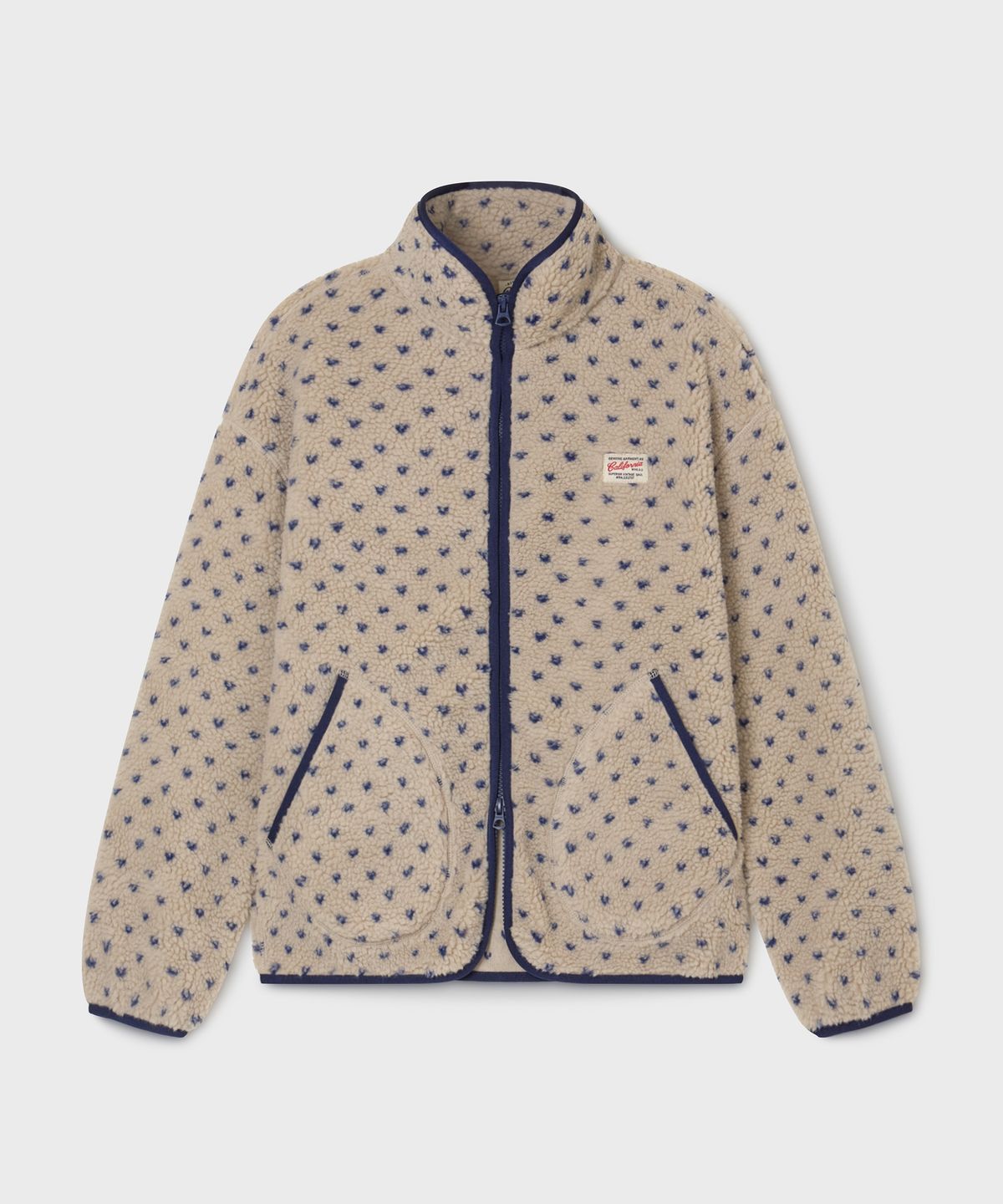 후아유(WHO.A.U) Dot Pattern Fleece Jacket / WHMZG1198F