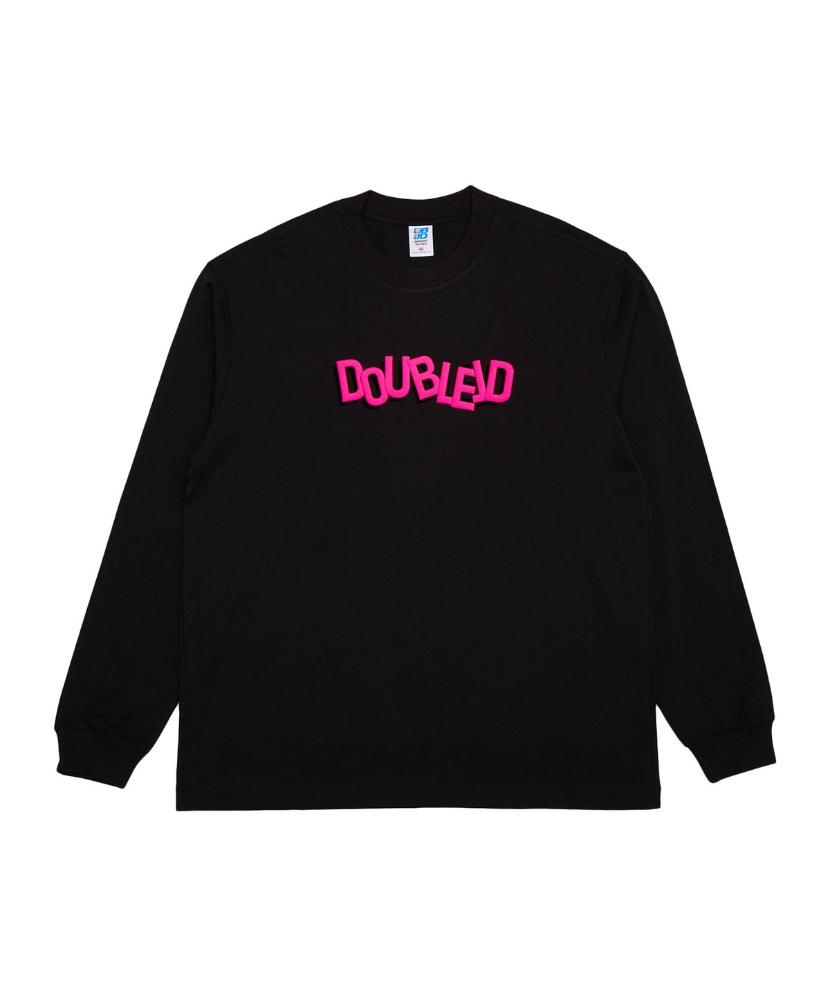 더블제이디(DOUBLE JD) 네온 발포로고 긴팔 (블랙)