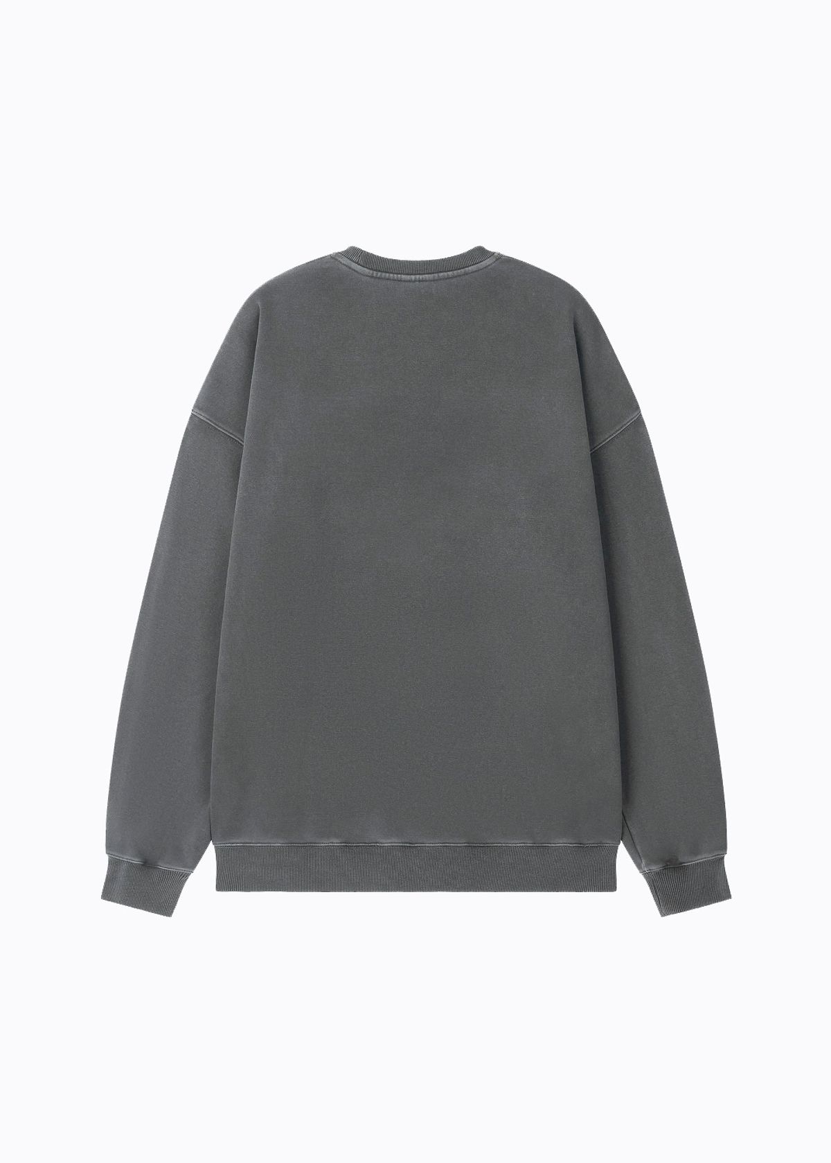 라임라잇 어패럴(LIMELIGHT APPAREL) 어패럴 피그먼트 스타 로고 스웨트셔츠 오버사이즈 (차콜/라임라잇)