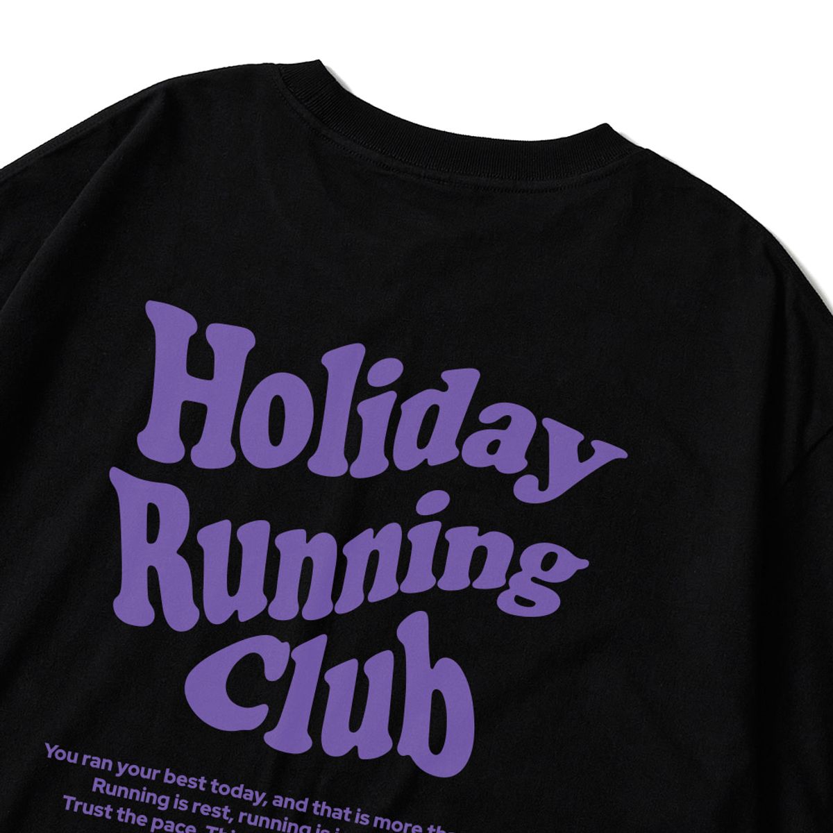 스플래시코드(SPLASHCODE) 롱슬리브 블랙 - 홀리데이 러닝 클럽(Holiday Running Club)