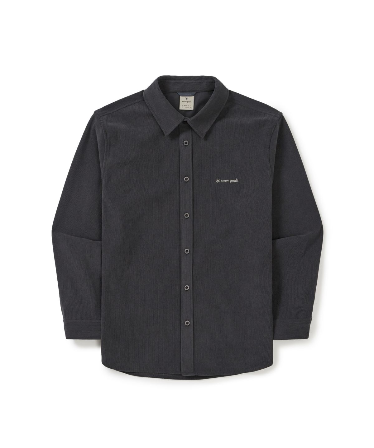 스노우피크 어패럴(SNOWPEAK APPAREL) 코듀로이 셔츠 (S25WMFSH70) Dark Charcoal