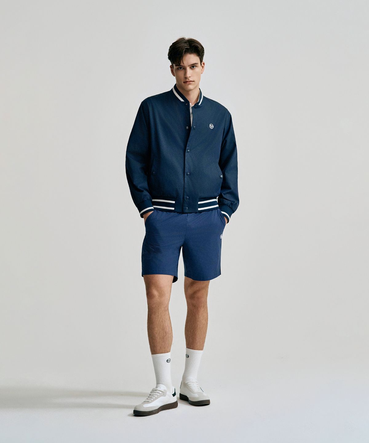 세르지오 타키니(SERGIO TACCHINI) U 바시티 우븐 자켓