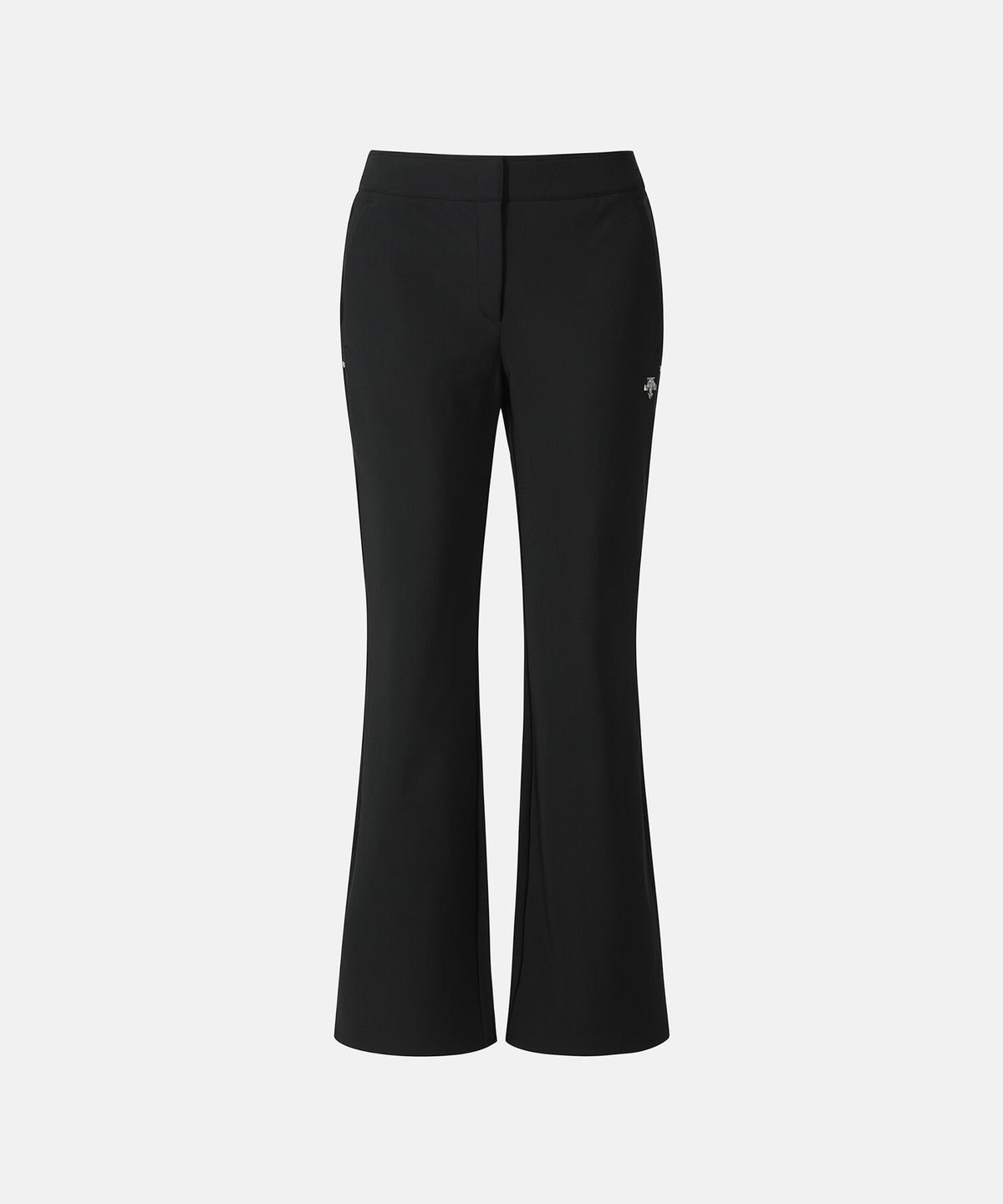 데상트(DESCENTE) 우먼스 본딩 세미 부츠컷 팬츠 블랙 SQ322SPT91