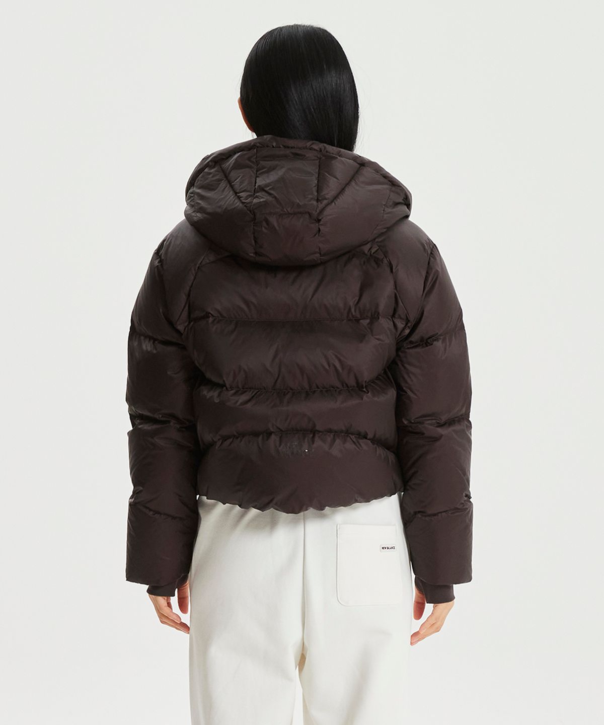뉴발란스(NEW BALANCE) NBNPF4W072 / WOMEN 플라잉 후드형 숏다운 (BROWN)