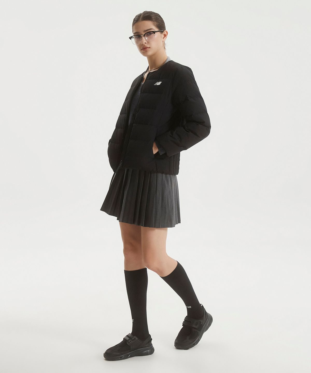 뉴발란스(NEW BALANCE) NBNPF4W022 / WOMEN 액티브 라이트 다운 (BLACK)