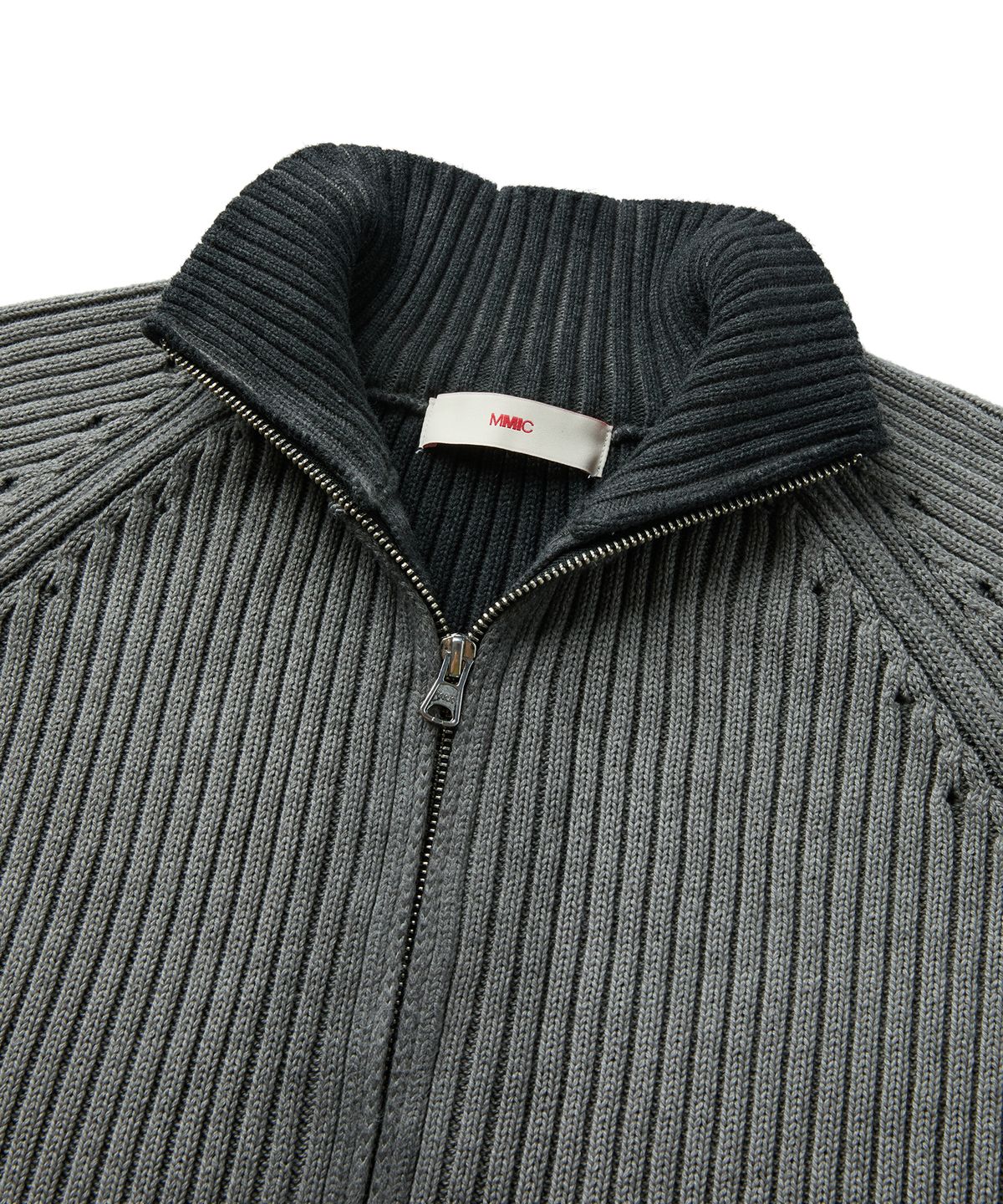 엠엠아이씨(MMIC) MUSK ZIP-UP KNIT (BLACK)