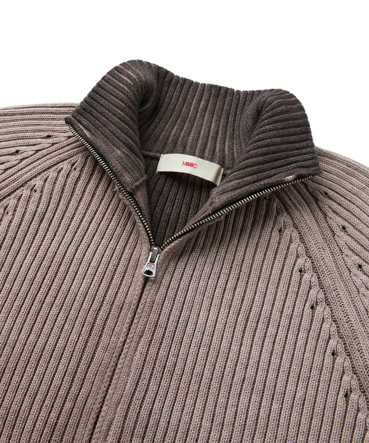 엠엠아이씨(MMIC) MUSK ZIP-UP KNIT (BROWN)