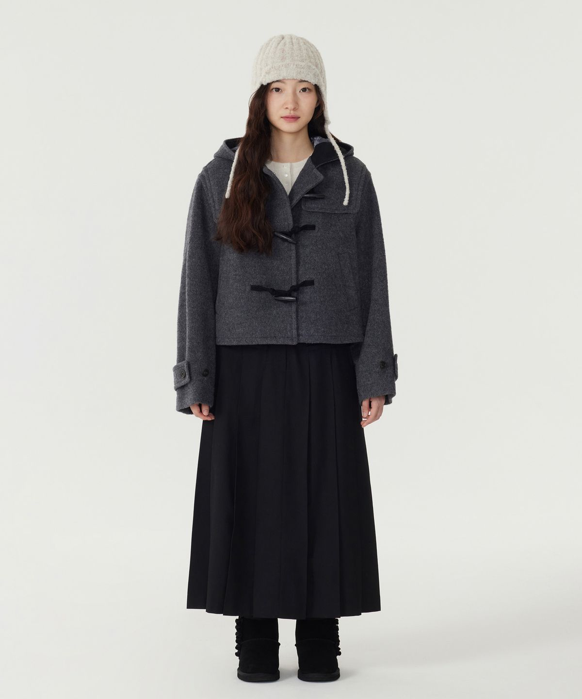 커버낫 우먼(COVERNAT WOMAN) 우먼 에딘 숏 더플코트 (2Color)
