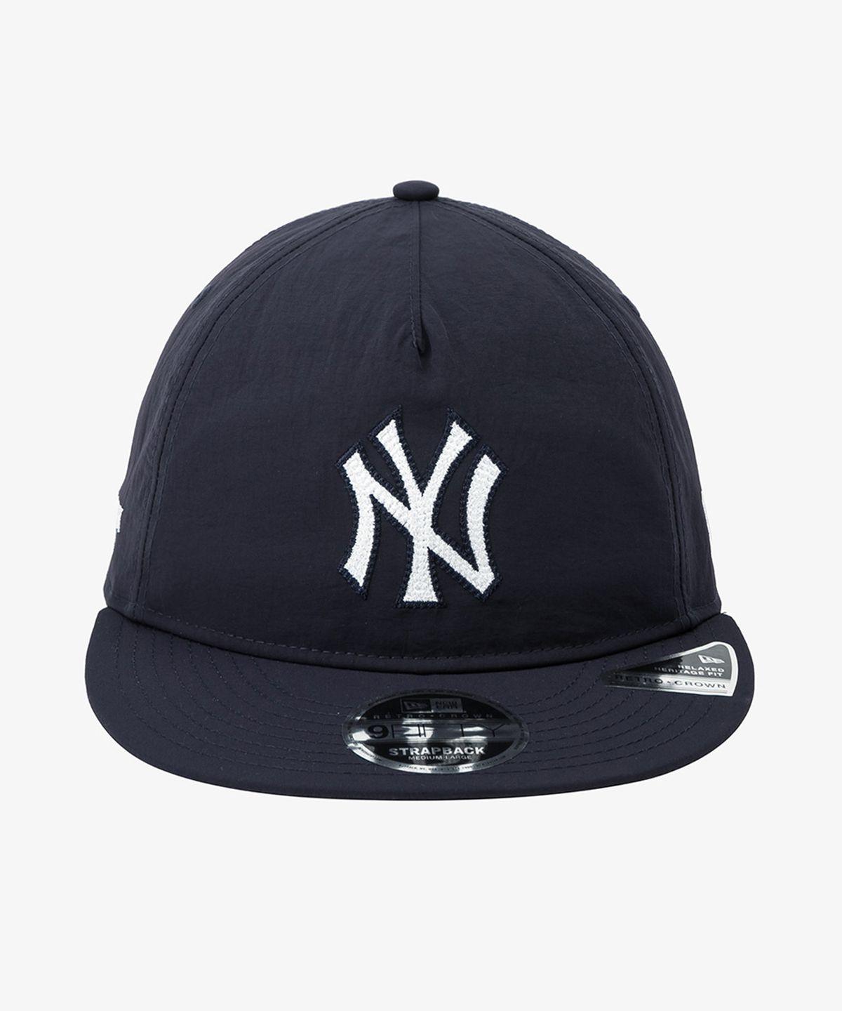 뉴에라(NEW ERA) MLB 뉴욕 양키스 체인 로고 A프레임 레트로 크라운 스트랩백 네이비