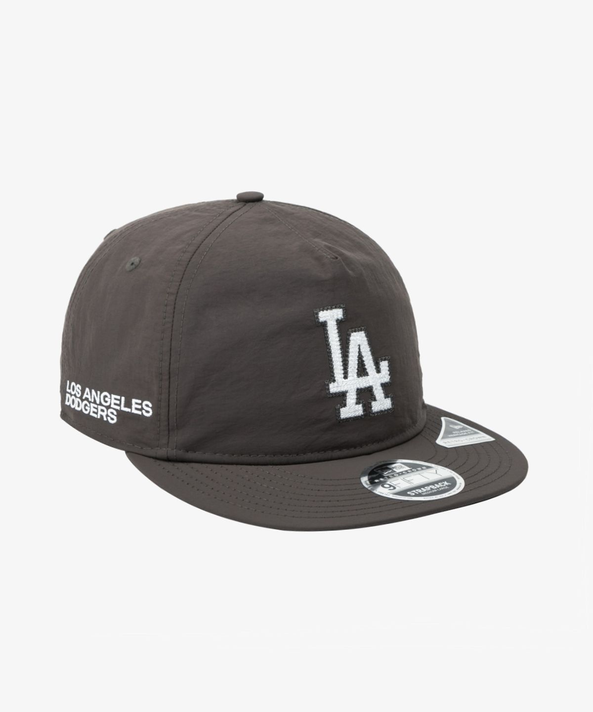 뉴에라(NEW ERA) MLB LA 다저스 체인 로고 A프레임 레트로 크라운 스트랩백 올리브