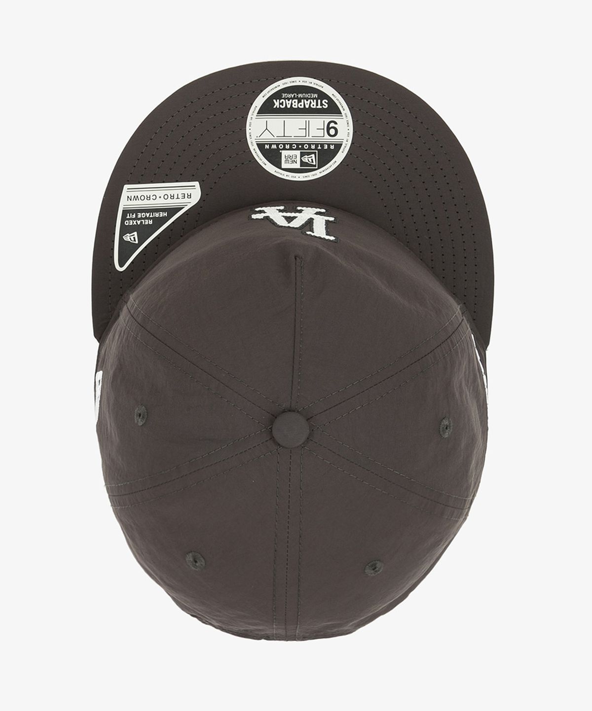 뉴에라(NEW ERA) MLB LA 다저스 체인 로고 A프레임 레트로 크라운 스트랩백 올리브