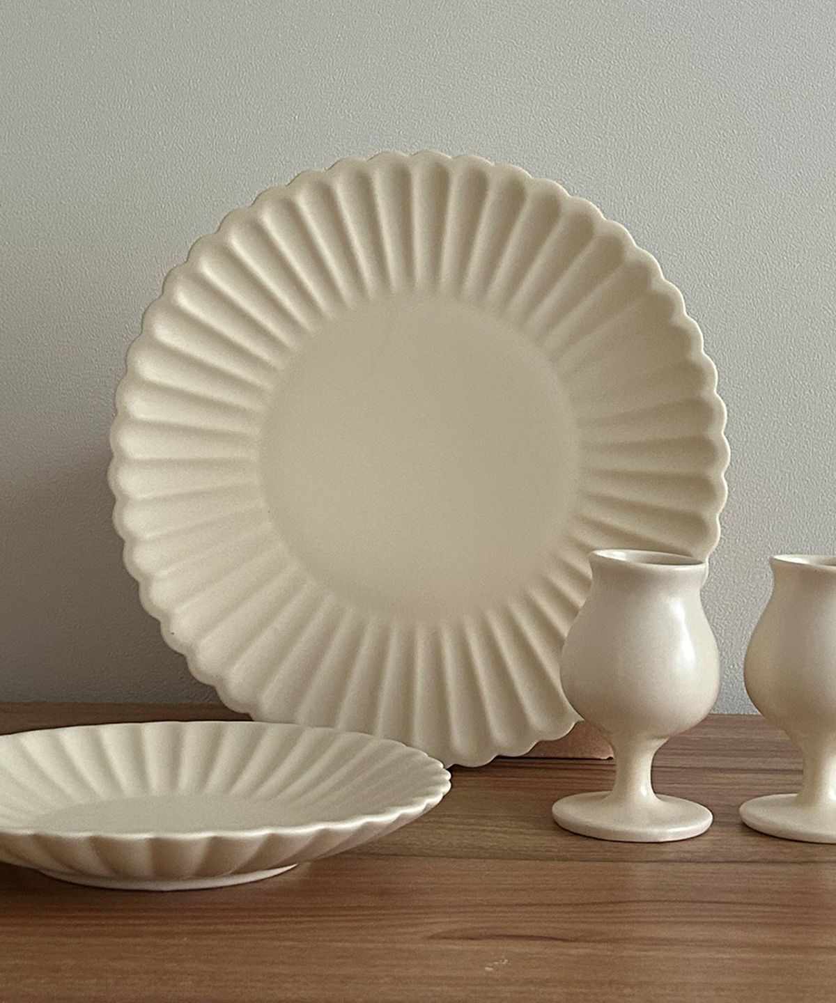 앨리건트 테이블(ELEGANT TABLE) 윤설 화 무광 홈술 4p선물세트 2color