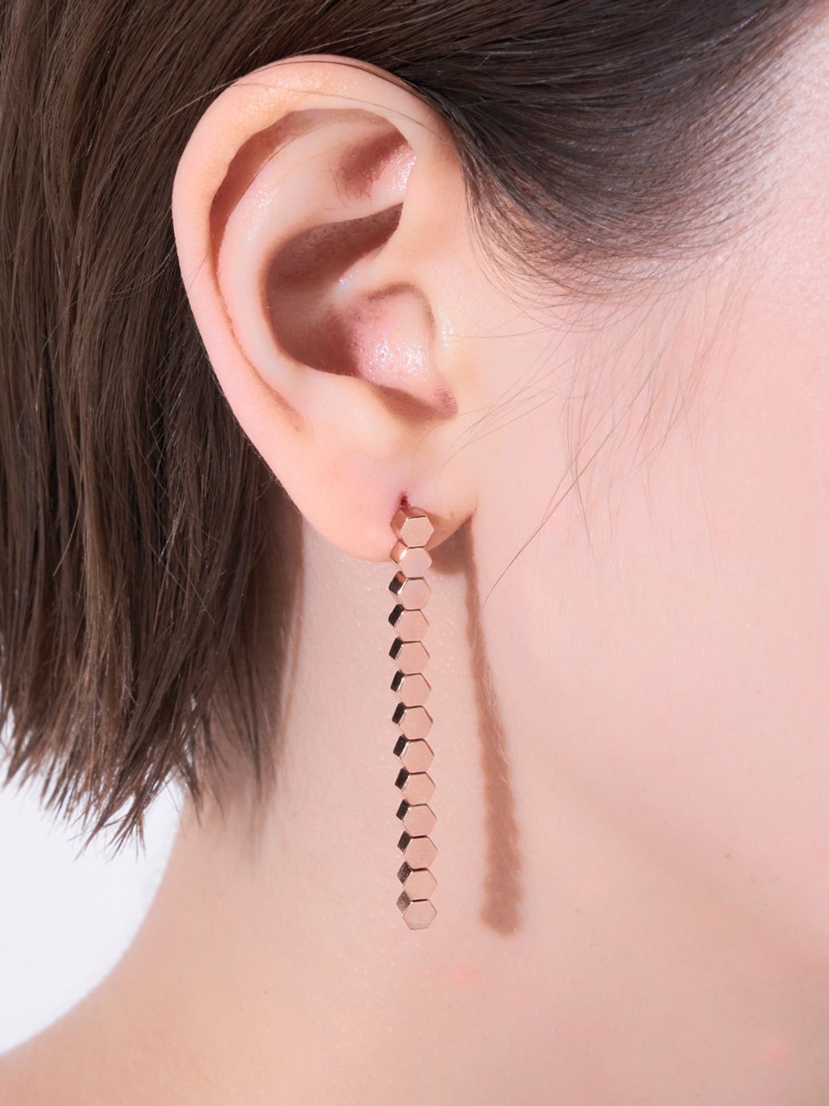 가이거주얼리(GEIGERJEWELRY) 14K GF 허니 헥사 드롭 귀걸이 GIGFEE013