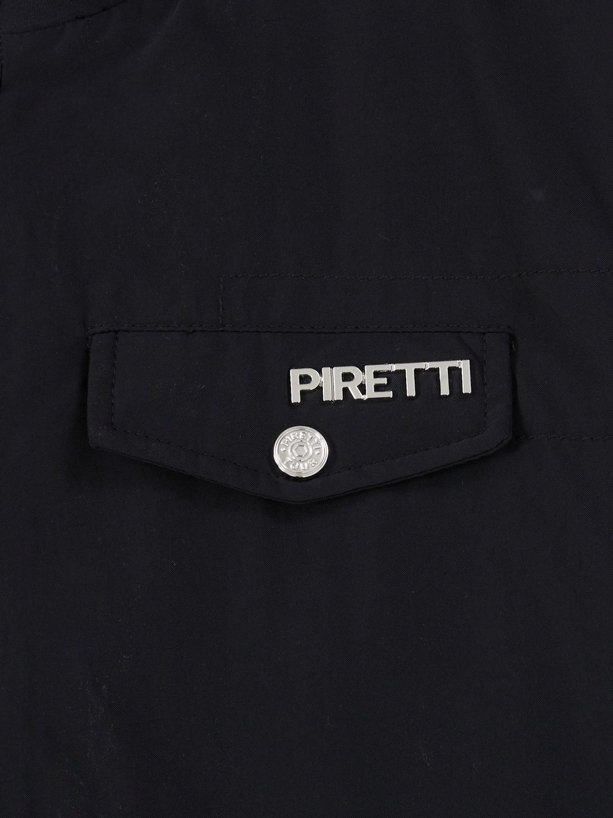 피레티(PIRETTI) 사보나 프린트 베스트 M_Black
