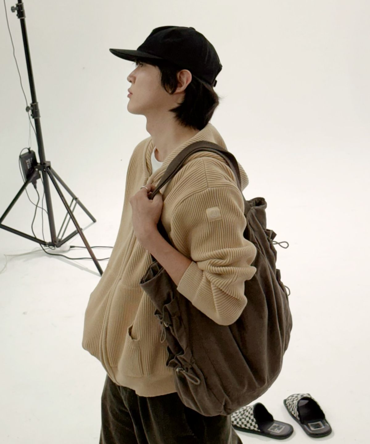 스페리(SPERRY) 베이직 니트 집업 스웨터_베이지 [SPRN_2001]