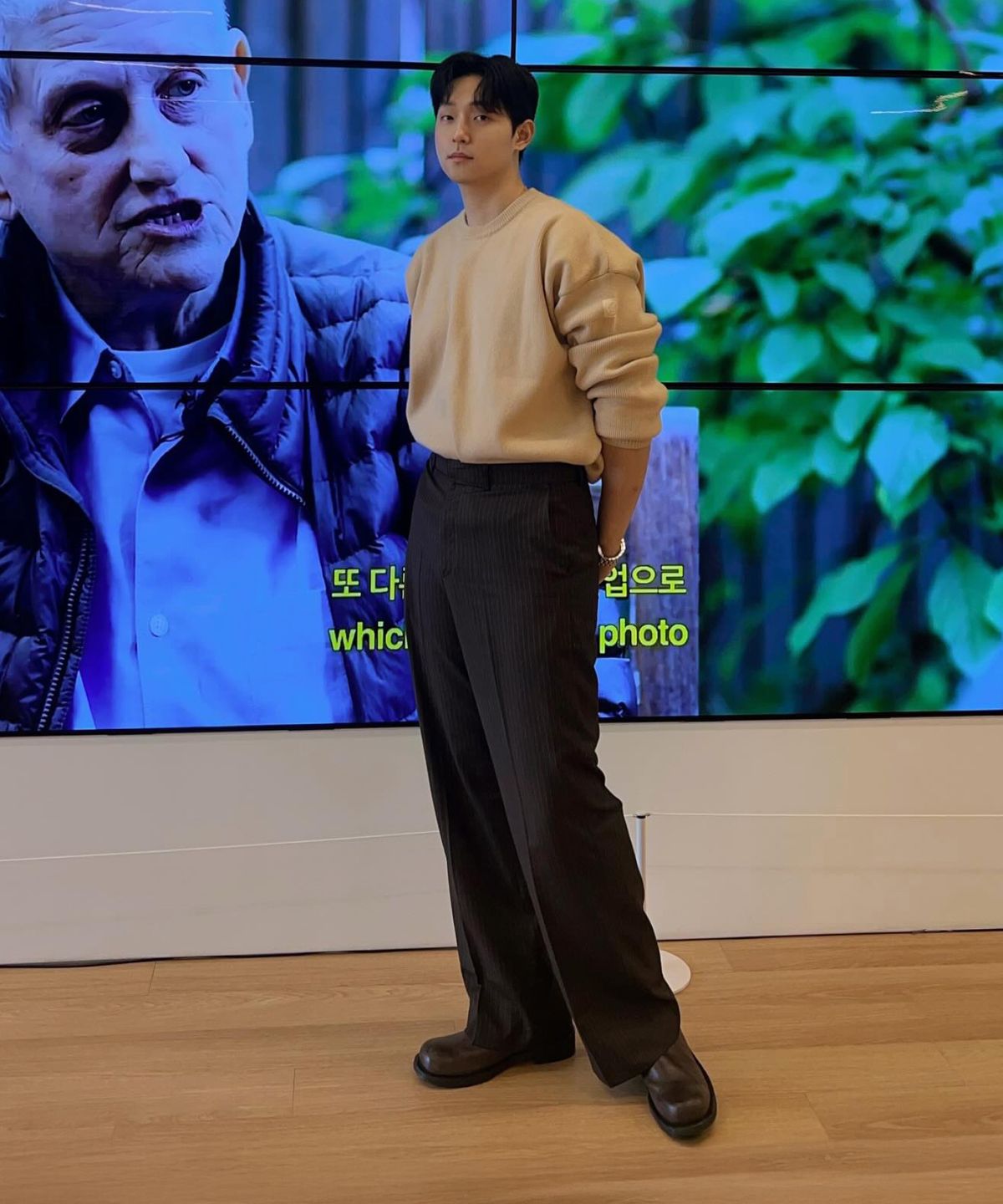 스페리(SPERRY) 루즈핏 니트 스웨터_블랙 [SPRK_0002]
