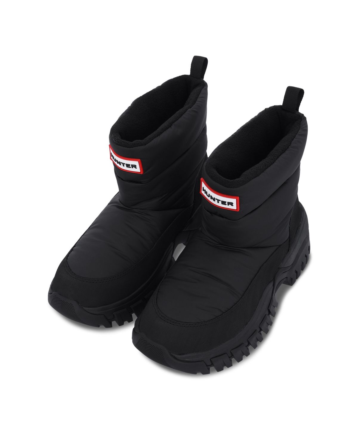 헌터(HUNTER) [UNISEX] 인트레피드 원더러 숏 스노우 부츠-블랙