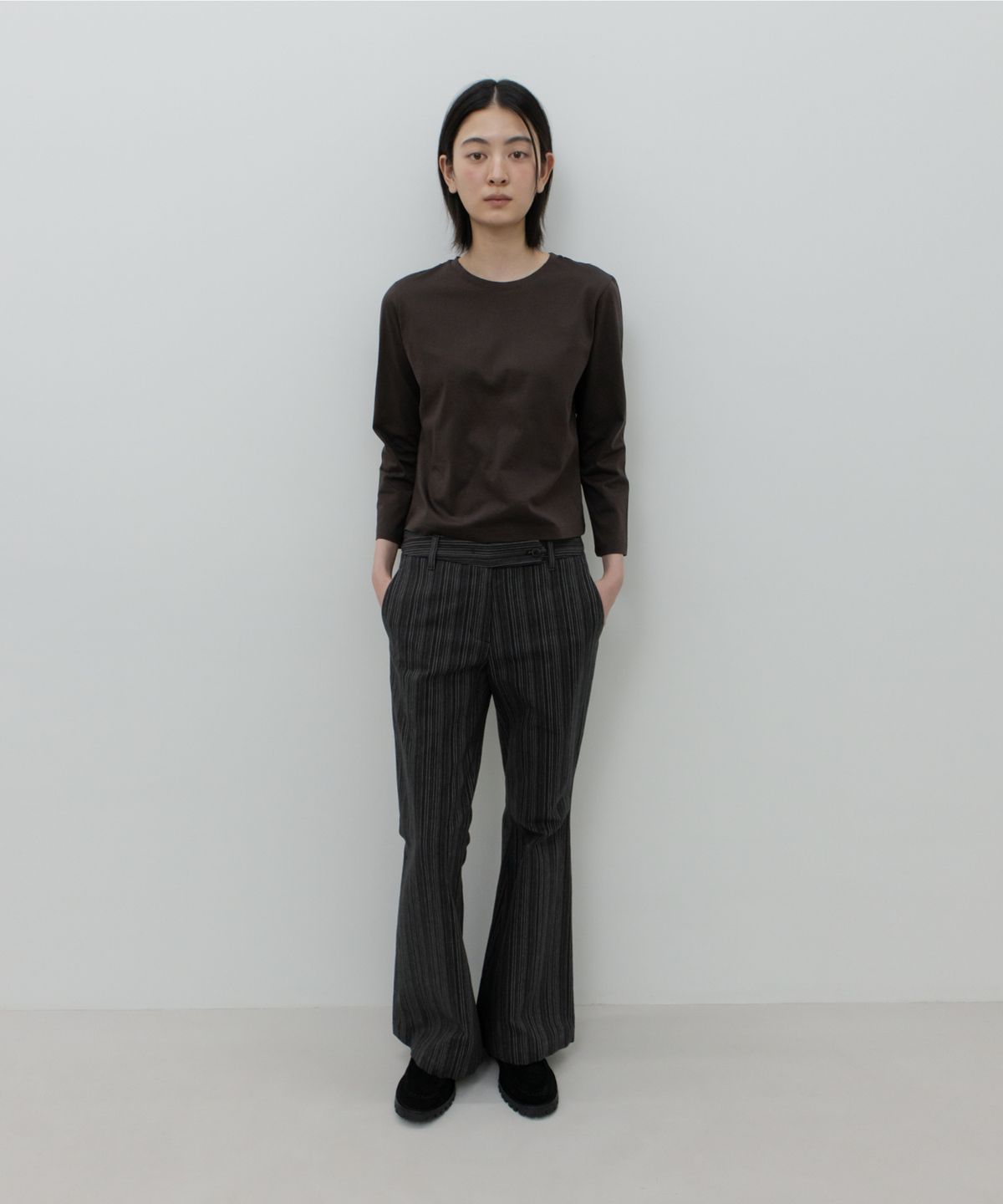 지비에이치 어패럴(GBH APPAREL) STRIPE BOOTSCUT PANTS / MULTI