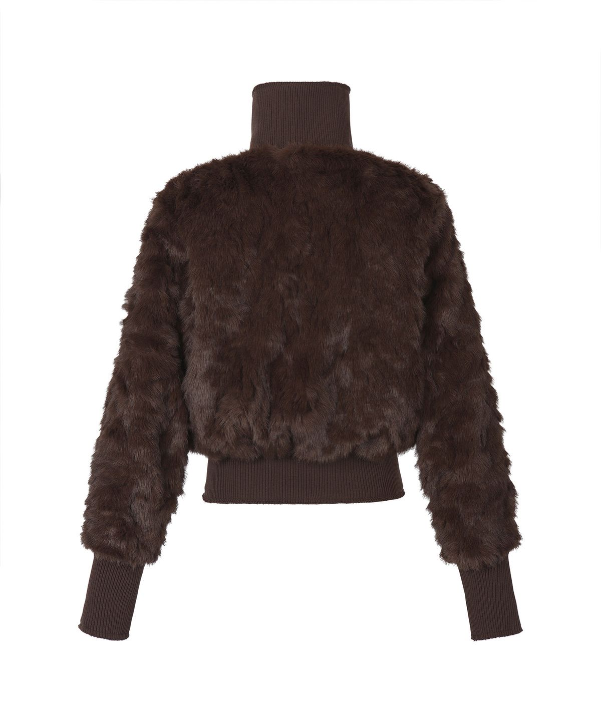길라아카이브(GILAARCHIVE) FAUX FUR BELT ZIP JACKET_BROWN