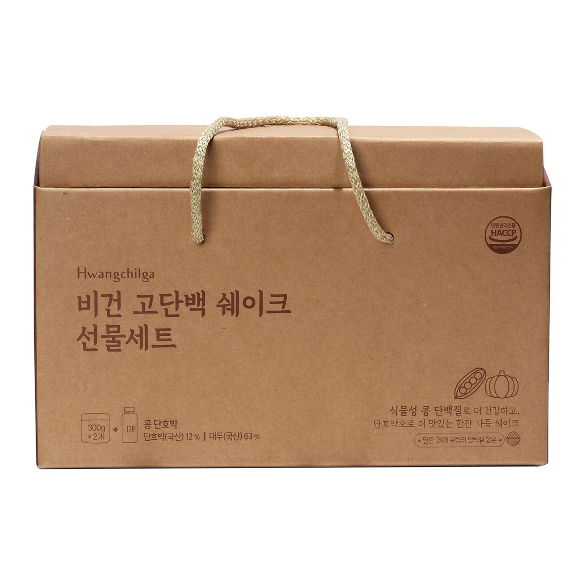 황칠가(HWANGCHILGA) 비건 고단백 쉐이크 선물세트(300g*2 + 쉐이크병)