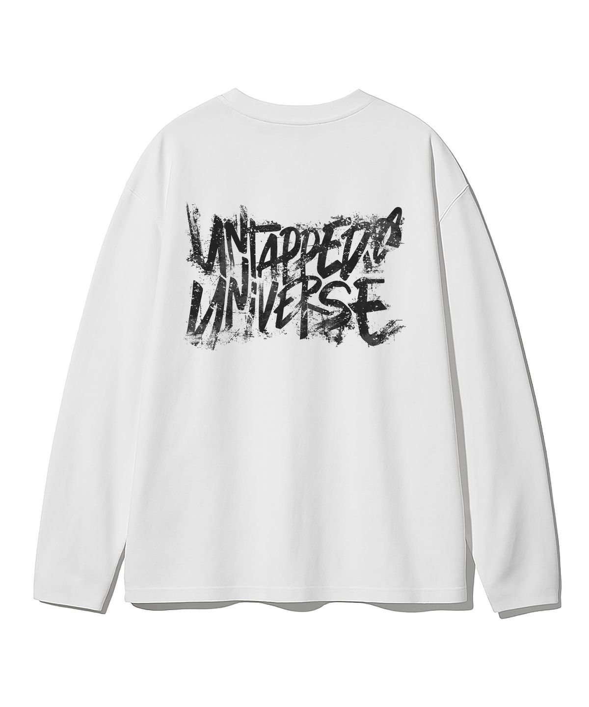 언탭트 스튜디오(UNTAPPED STUDIO) 유니버스 페인팅 스크레치 오버핏 긴팔 티셔츠 8Color