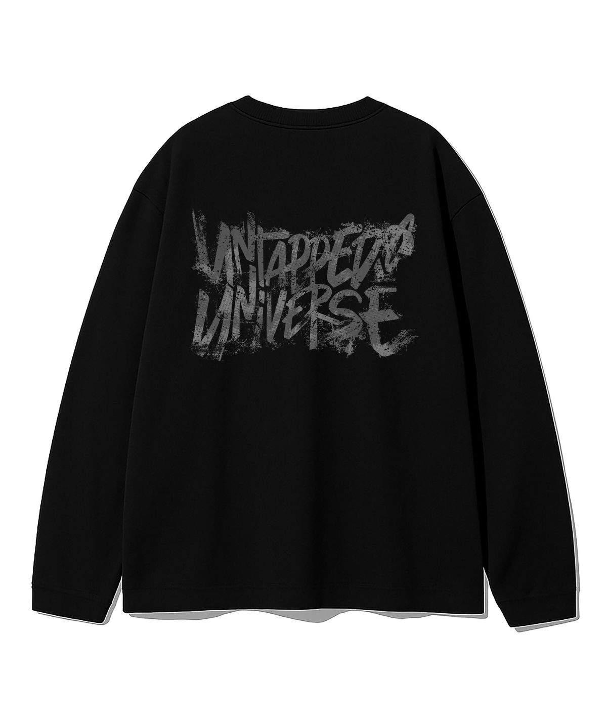 언탭트 스튜디오(UNTAPPED STUDIO) 유니버스 페인팅 스크레치 오버핏 긴팔 티셔츠 8Color