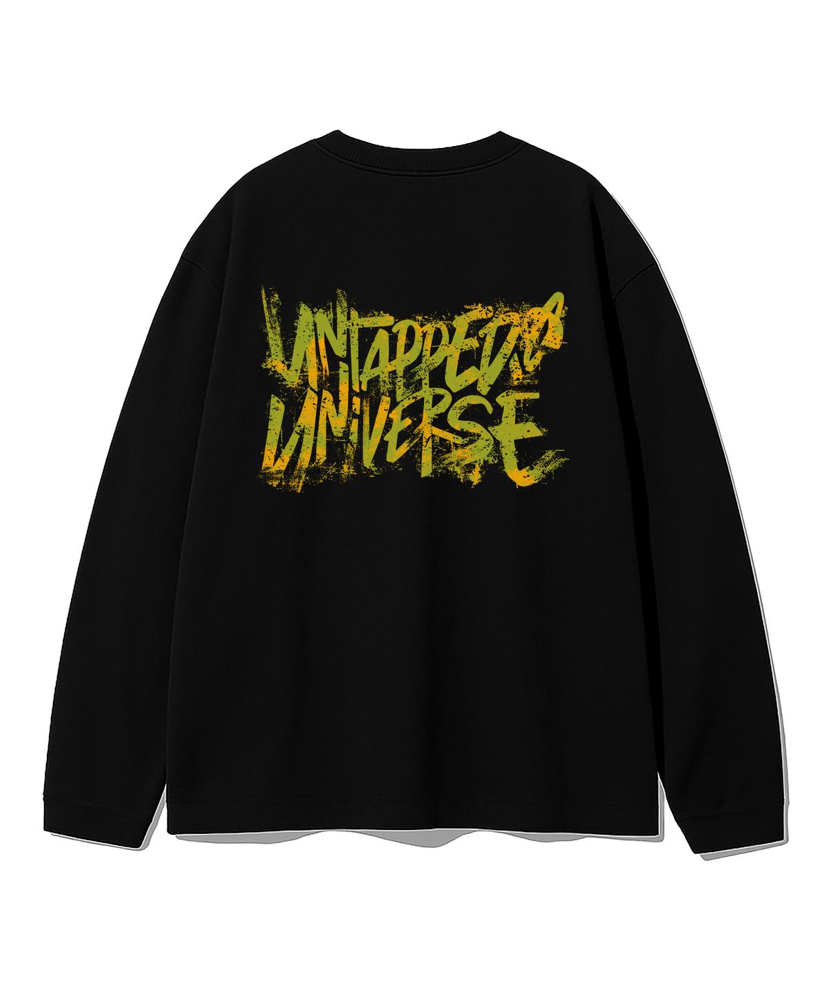 언탭트 스튜디오(UNTAPPED STUDIO) 유니버스 페인팅 스크레치 오버핏 긴팔 티셔츠 8Color