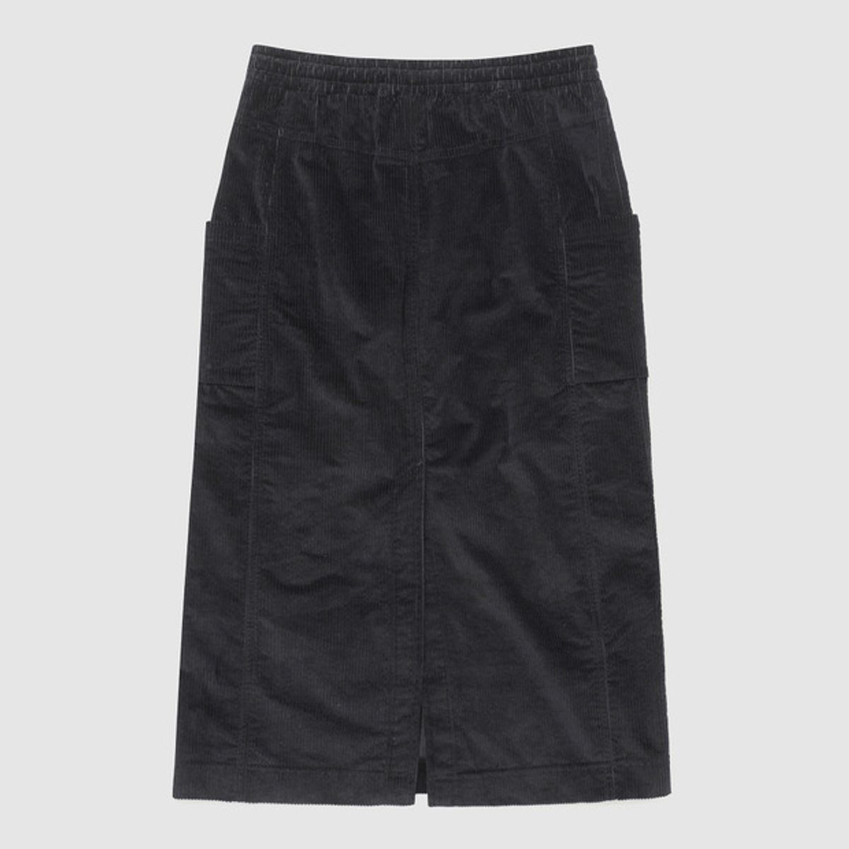 엄브로(UMBRO) 코듀로이 우먼스 스커트 블랙 UQ322CSK91